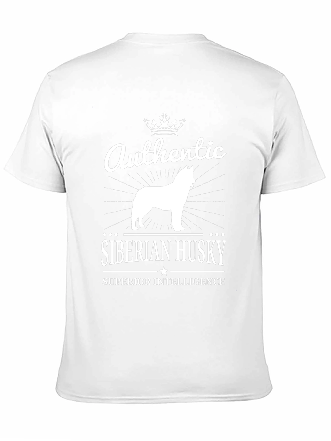 Authentic Siberian Husky Black T-Shirt