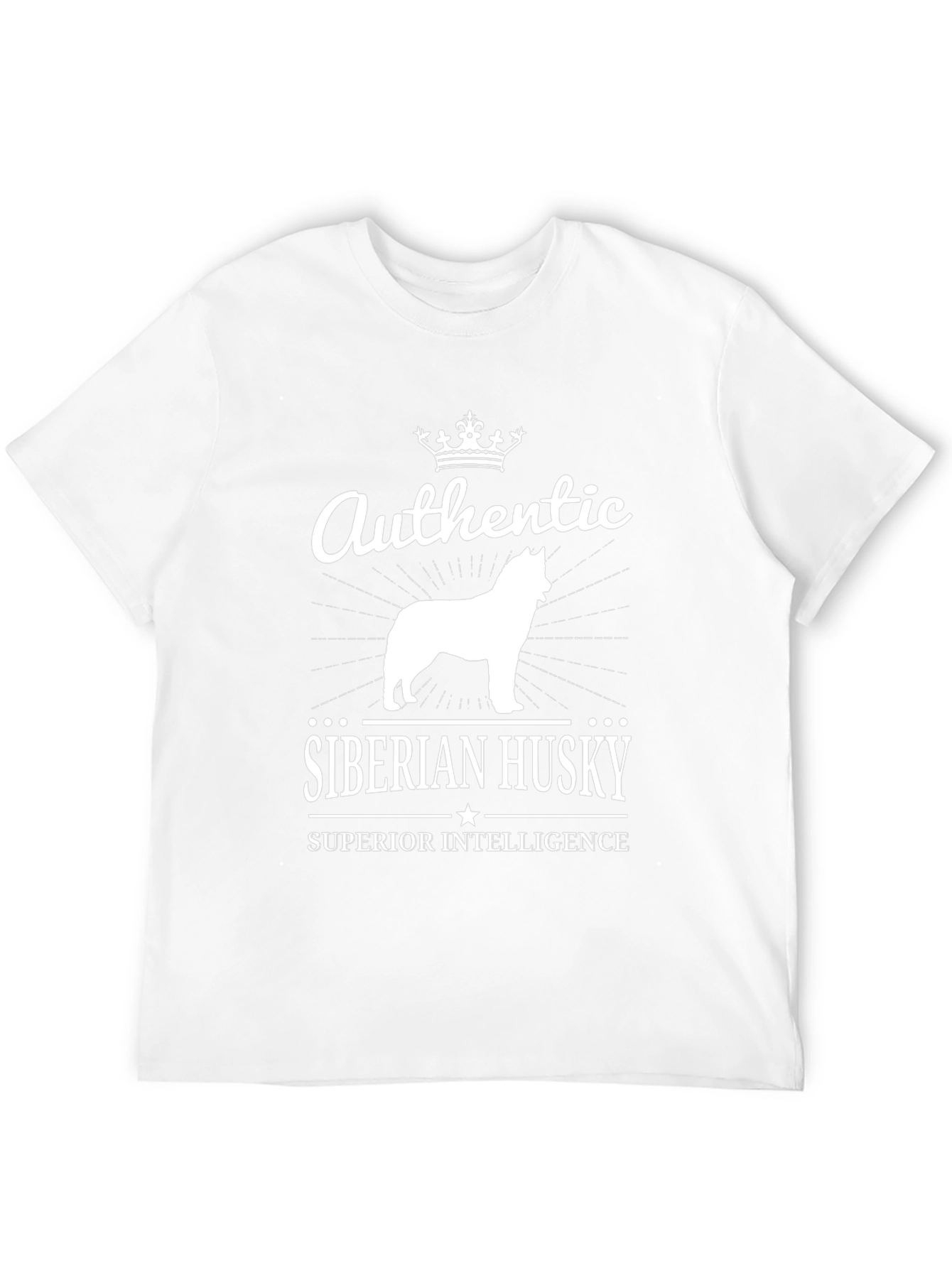Authentic Siberian Husky Black T-Shirt