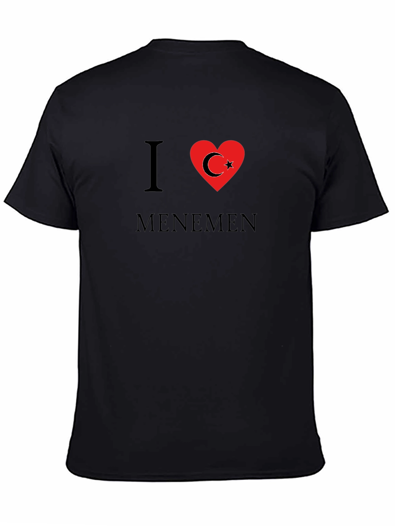 I Love Menemen T-Shirt - Turkish Flag Heart