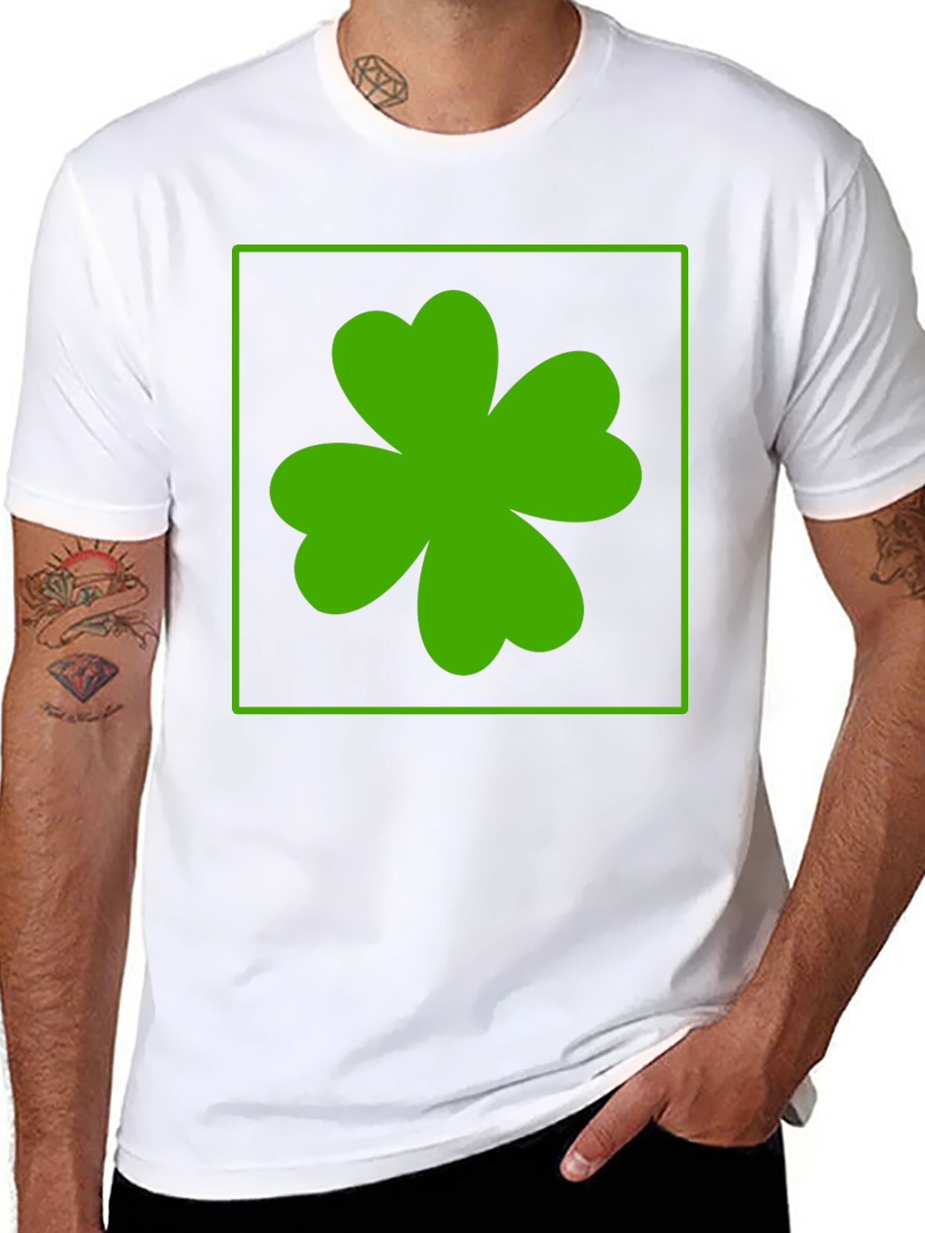 Lucky Clover Tee - Black St. Patricks Day T-Shirt