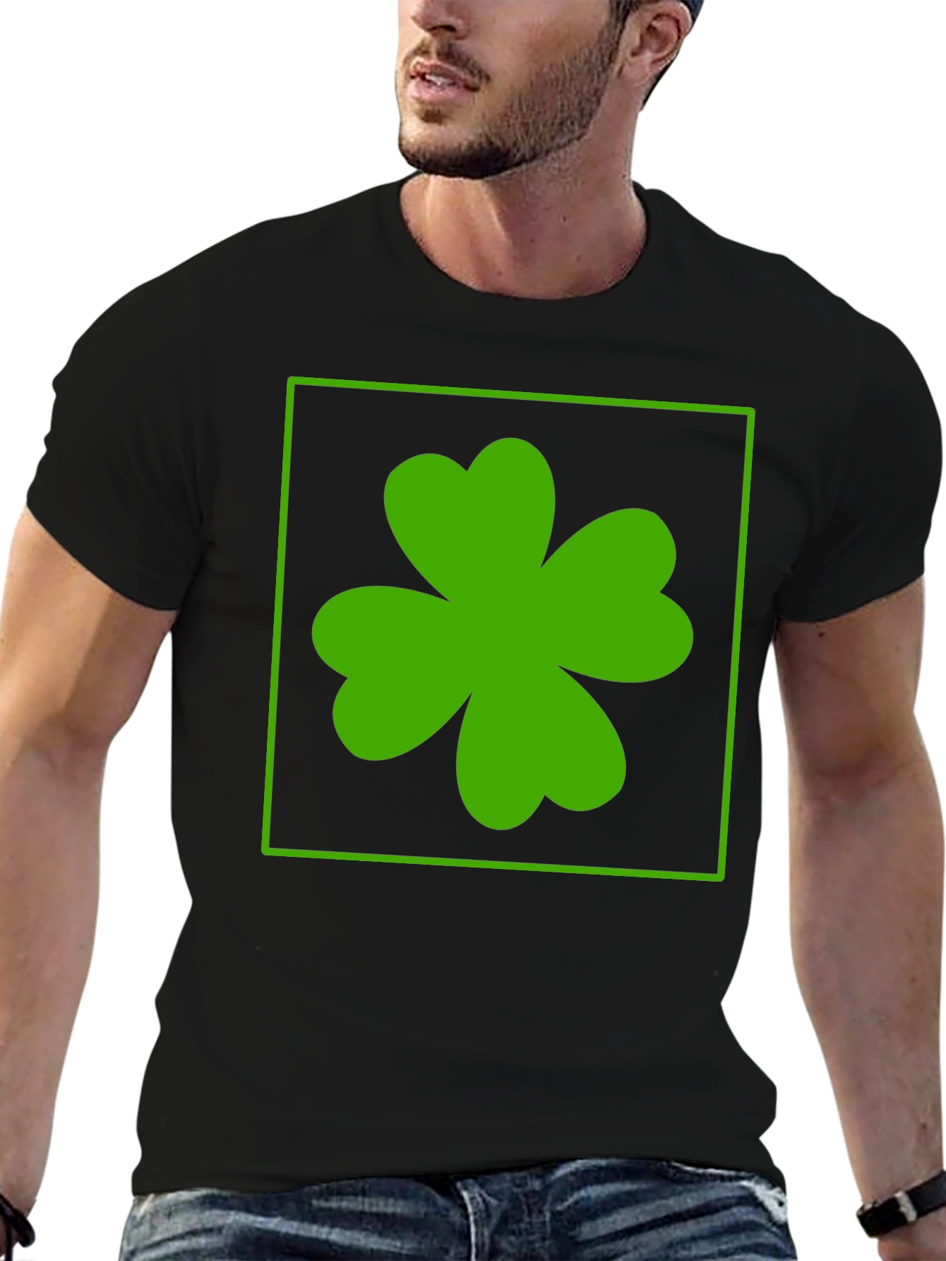 Lucky Clover Tee - Black St. Patricks Day T-Shirt