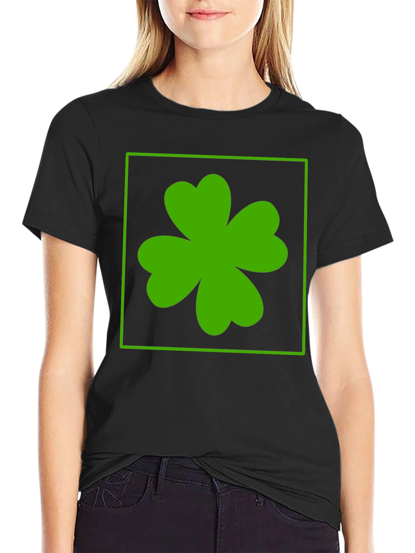 Lucky Clover Tee - Black St. Patricks Day T-Shirt