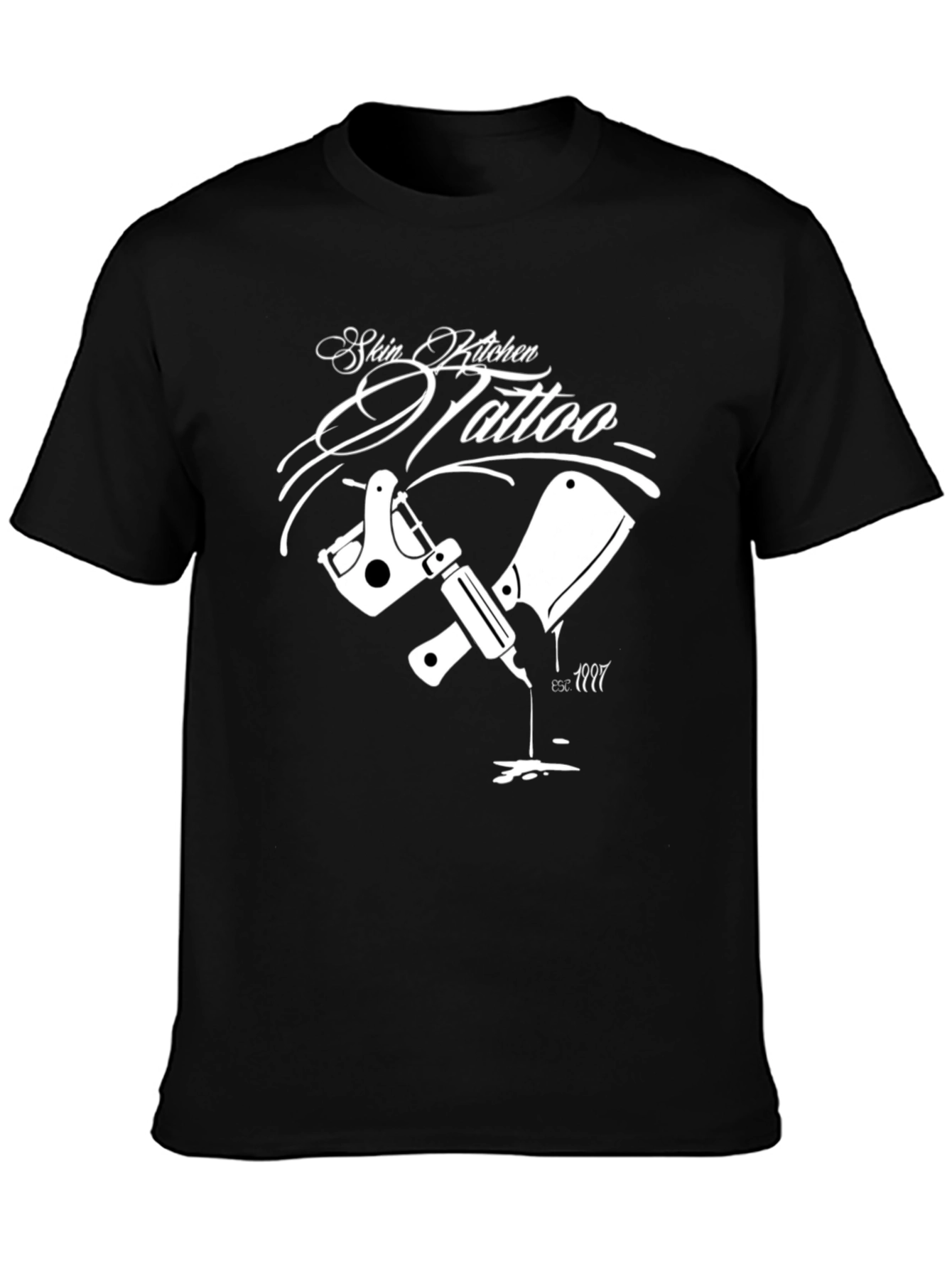 Skin Kitchen Tattoo Black Graphic Tee