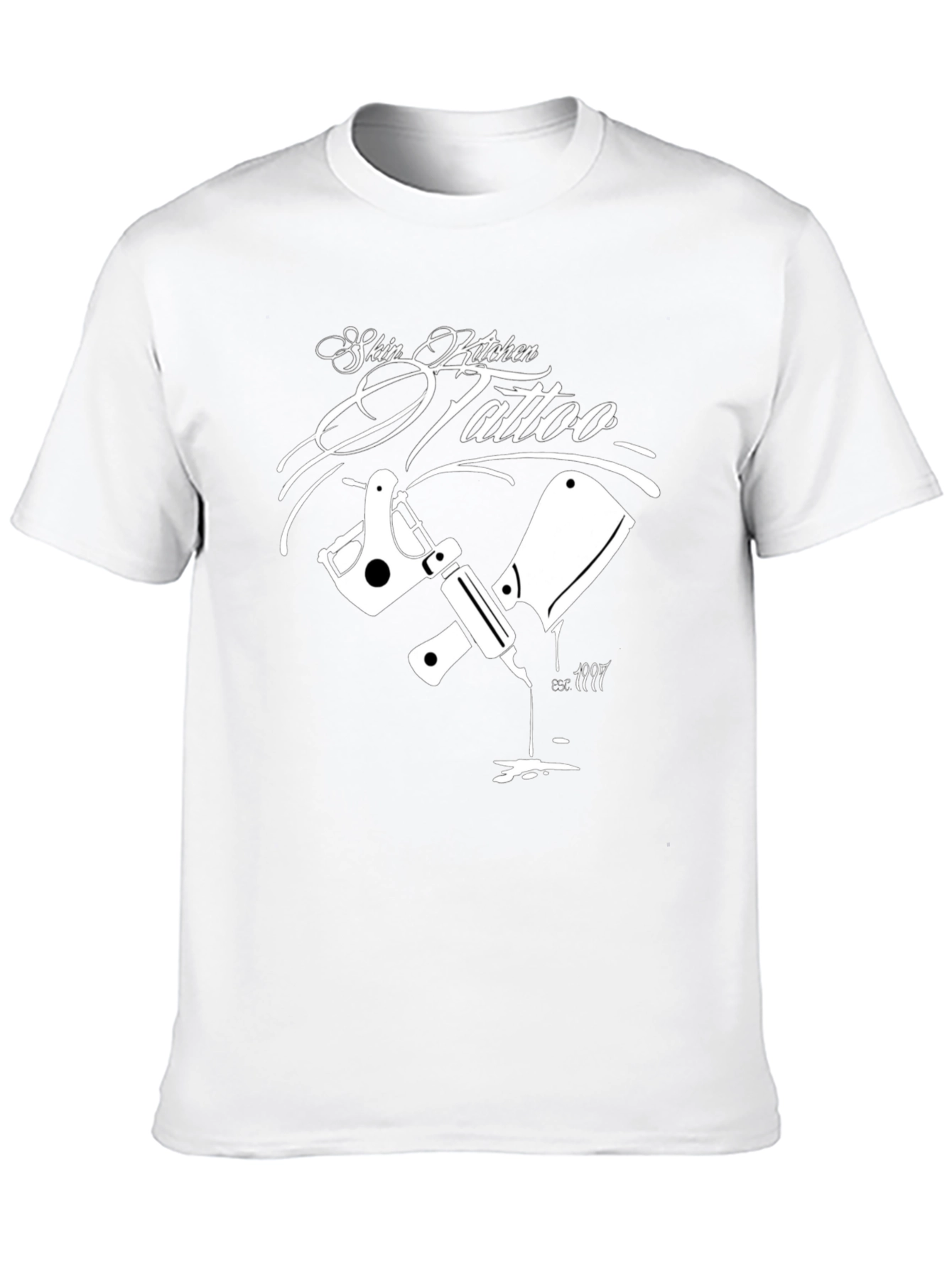 Skin Kitchen Tattoo Black Graphic Tee