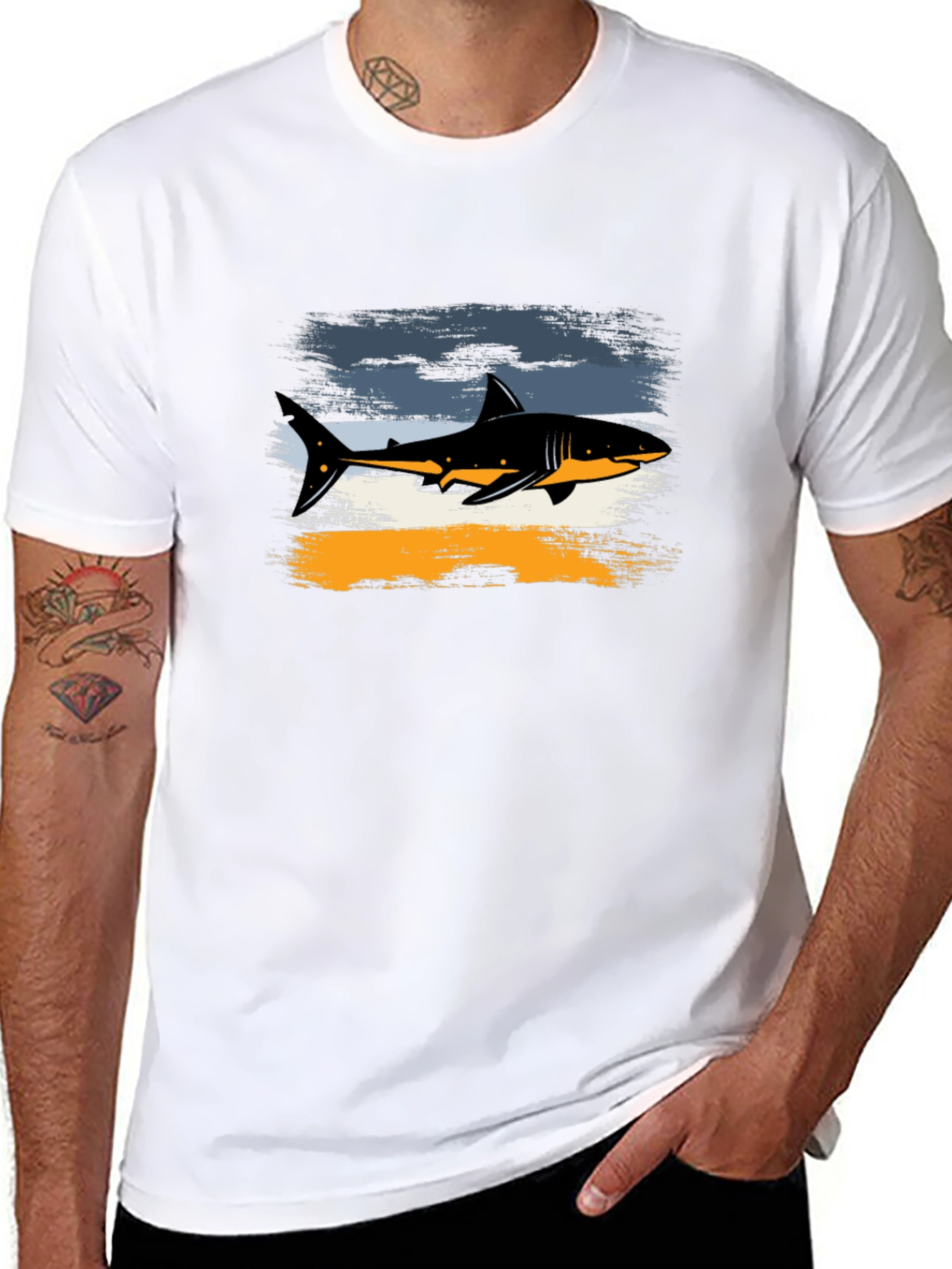 Shark Graphic Tee - Coastal Cool Style