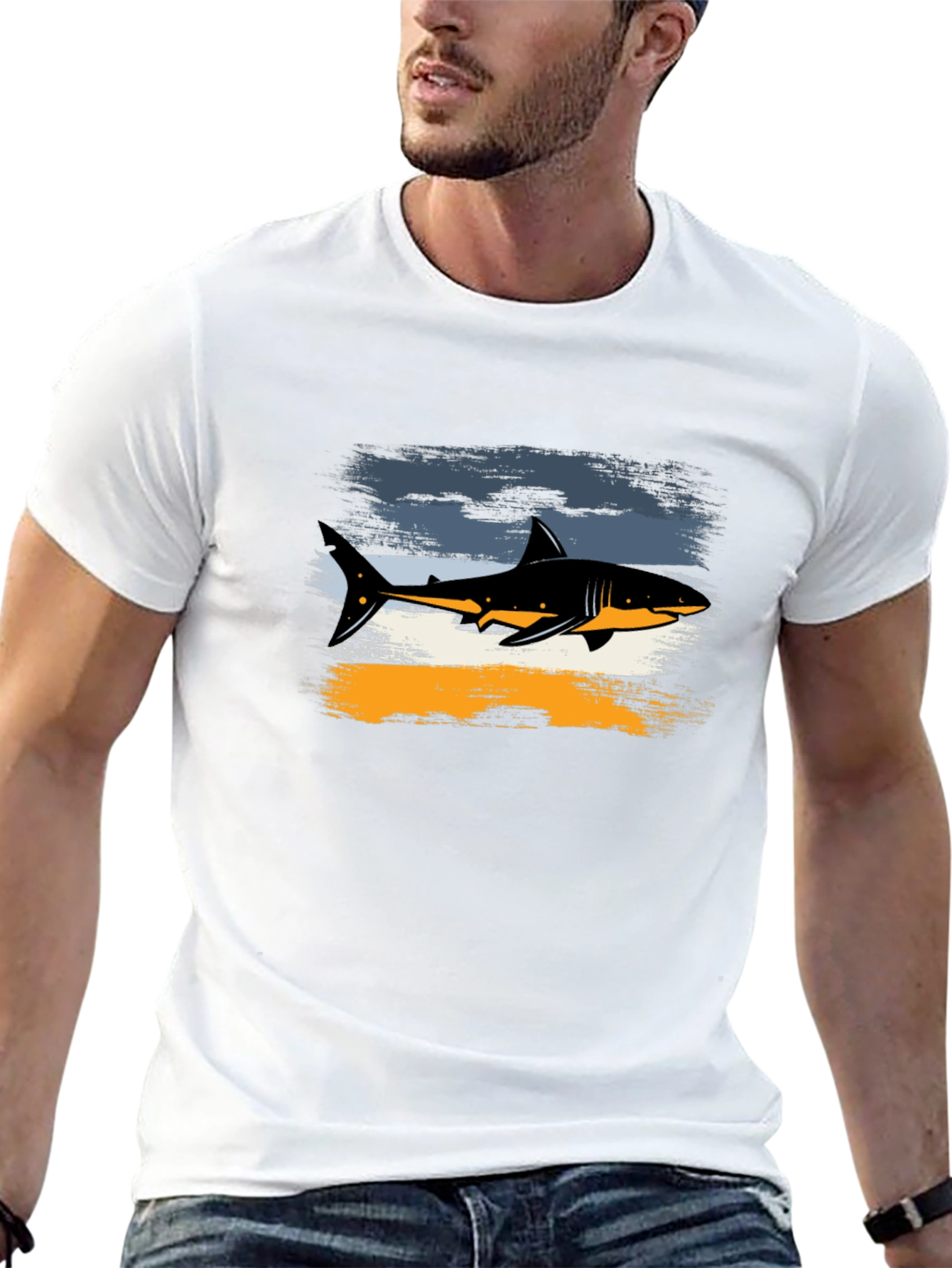 Shark Graphic Tee - Coastal Cool Style