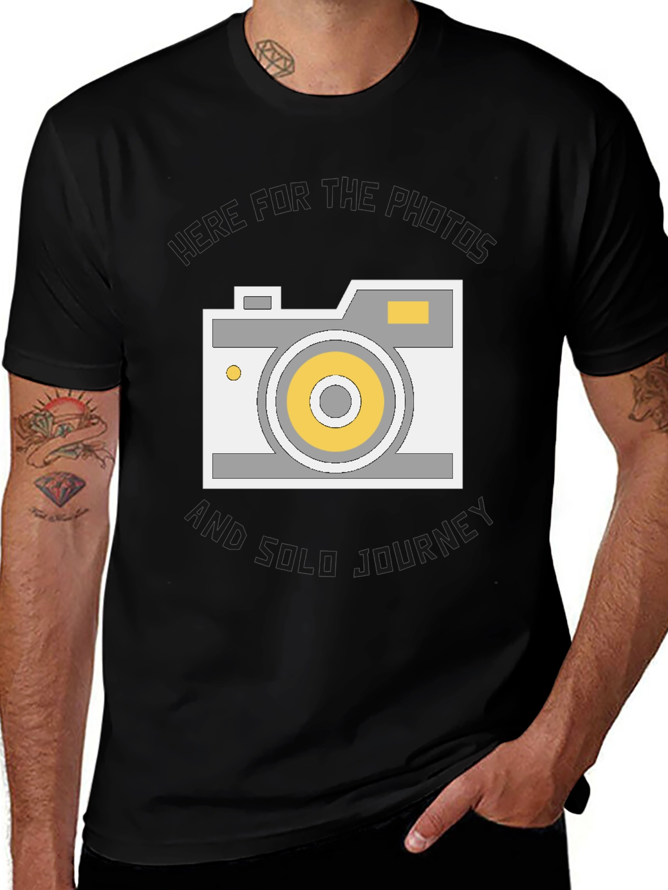 Photographers Journey Black T-Shirt