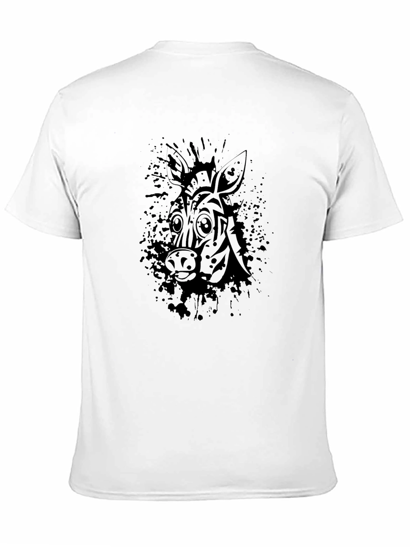 Zebra Graphic Black T-Shirt