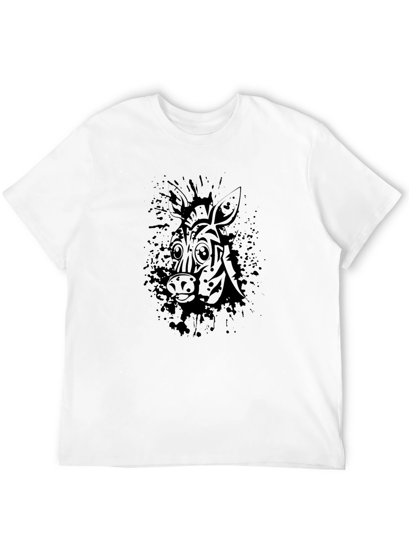 Zebra Graphic Black T-Shirt