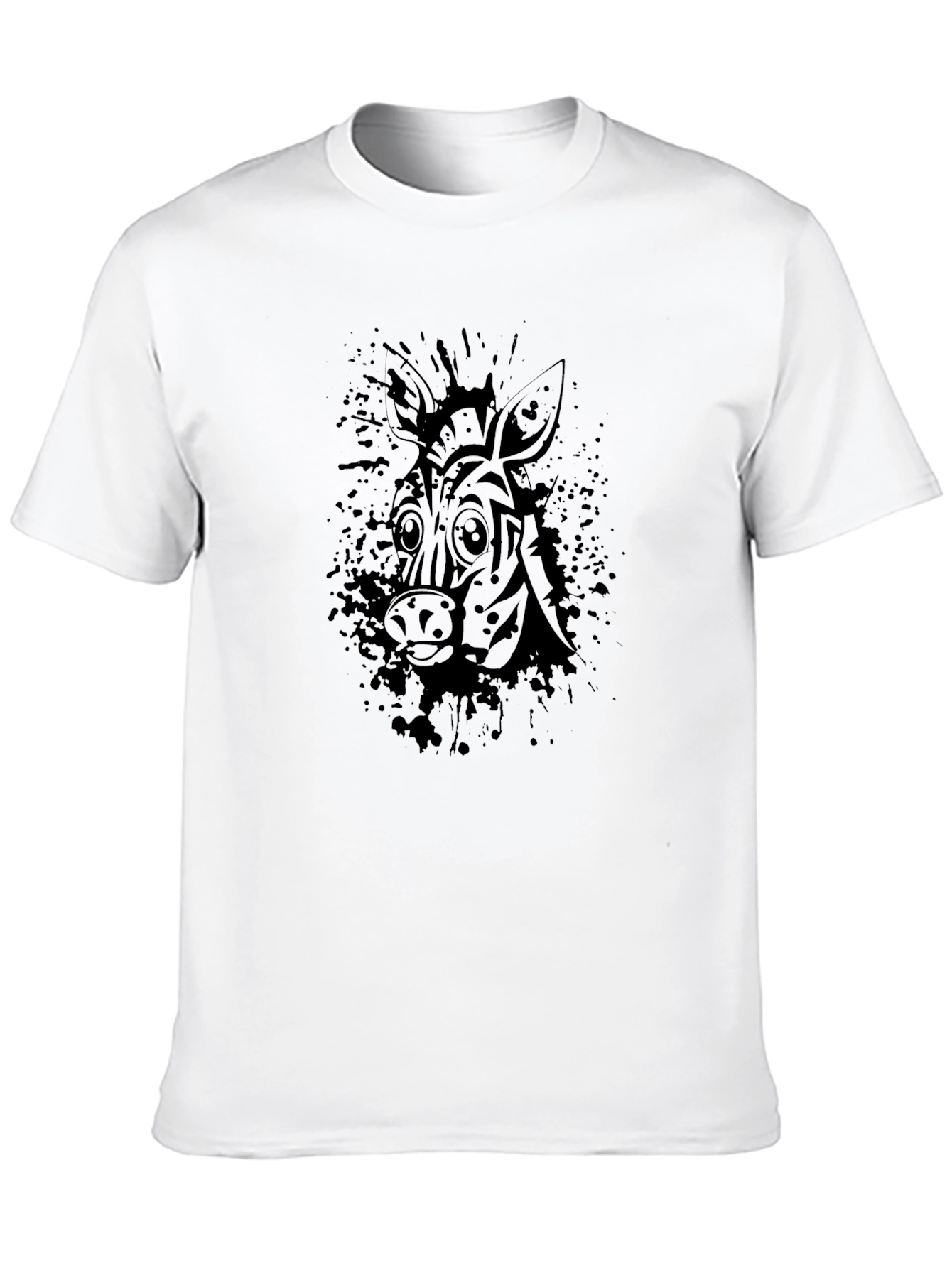 Zebra Graphic Black T-Shirt