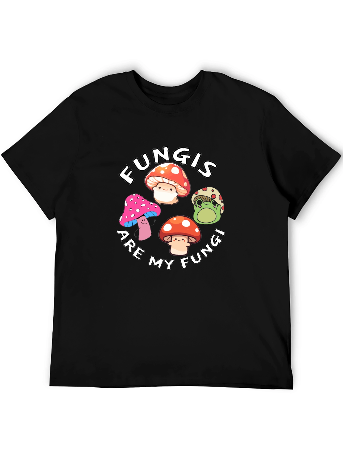 Fun Cute Mushroom Graphic T-Shirt