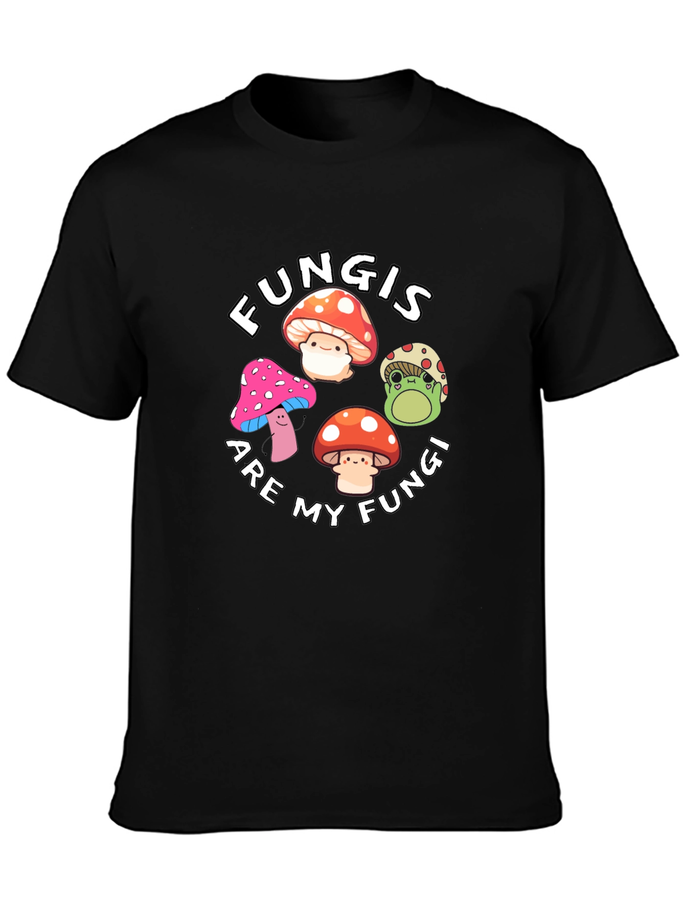 Fun Cute Mushroom Graphic T-Shirt