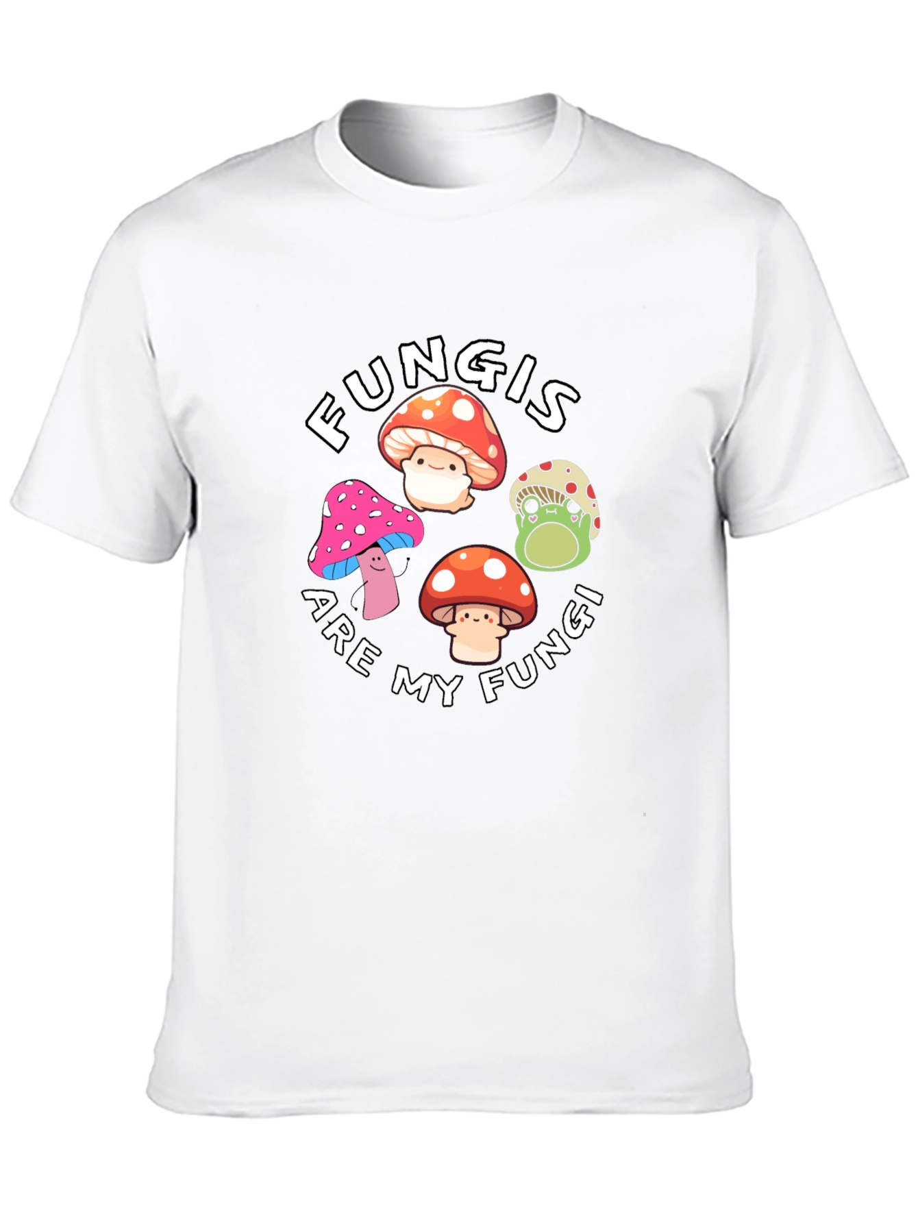 Fun Cute Mushroom Graphic T-Shirt