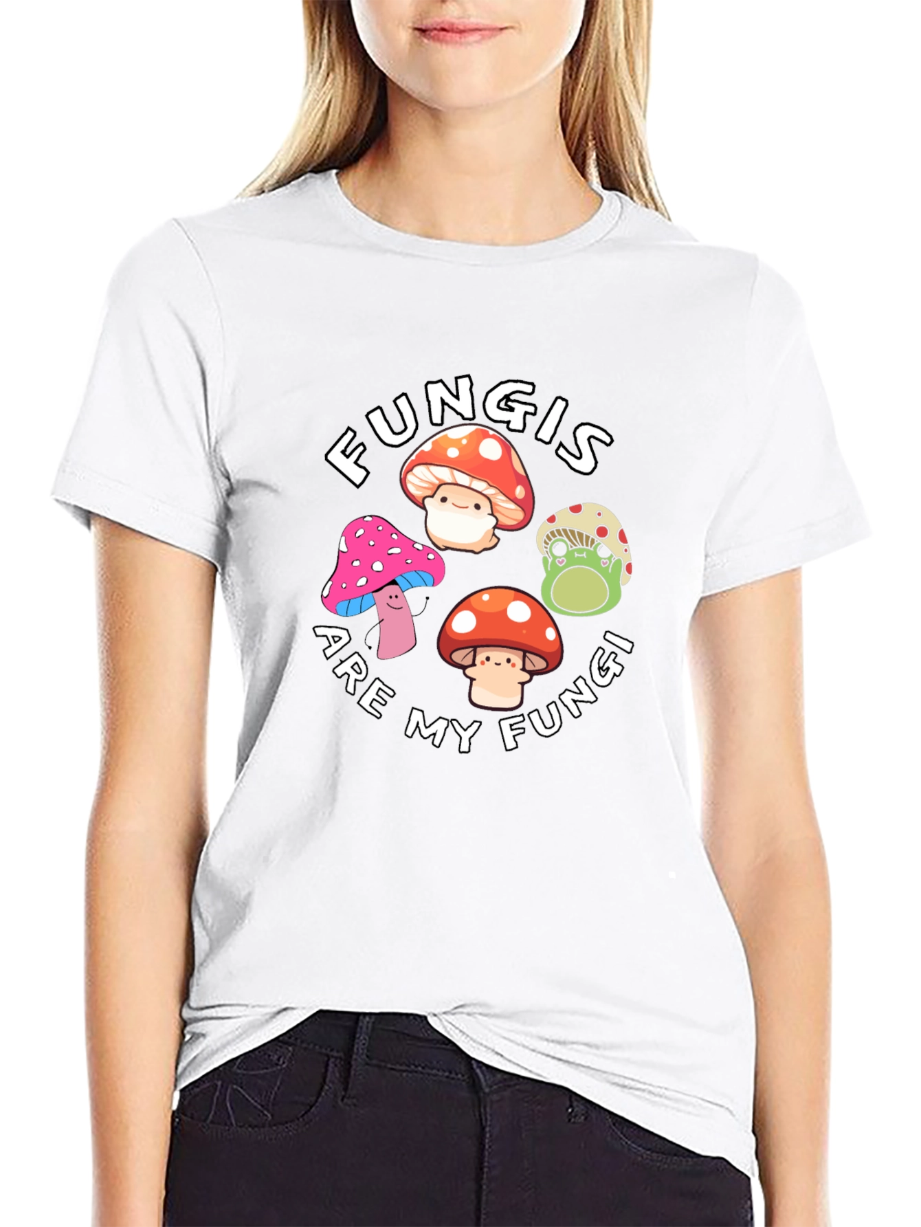 Fun Cute Mushroom Graphic T-Shirt