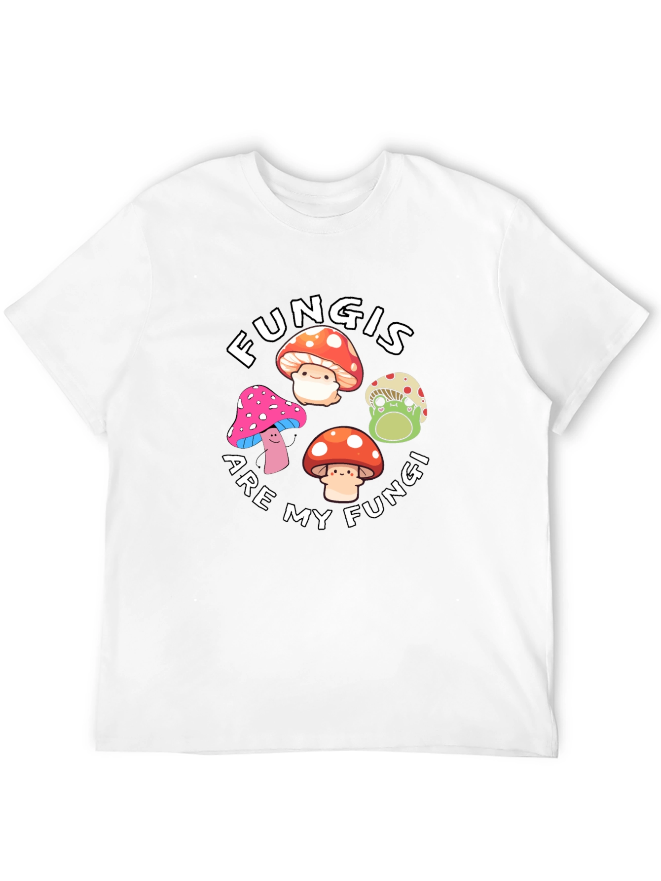 Fun Cute Mushroom Graphic T-Shirt