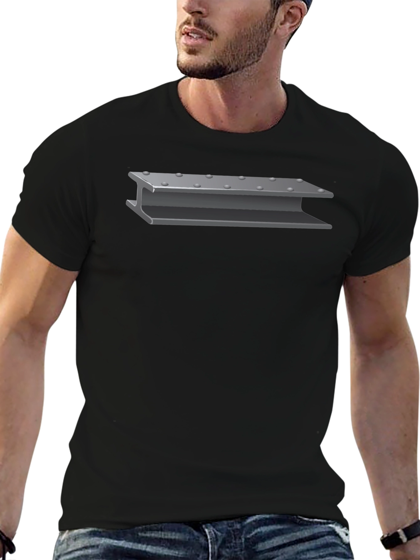I-Beam Graphic Tee - Structural Steel T-Shirt