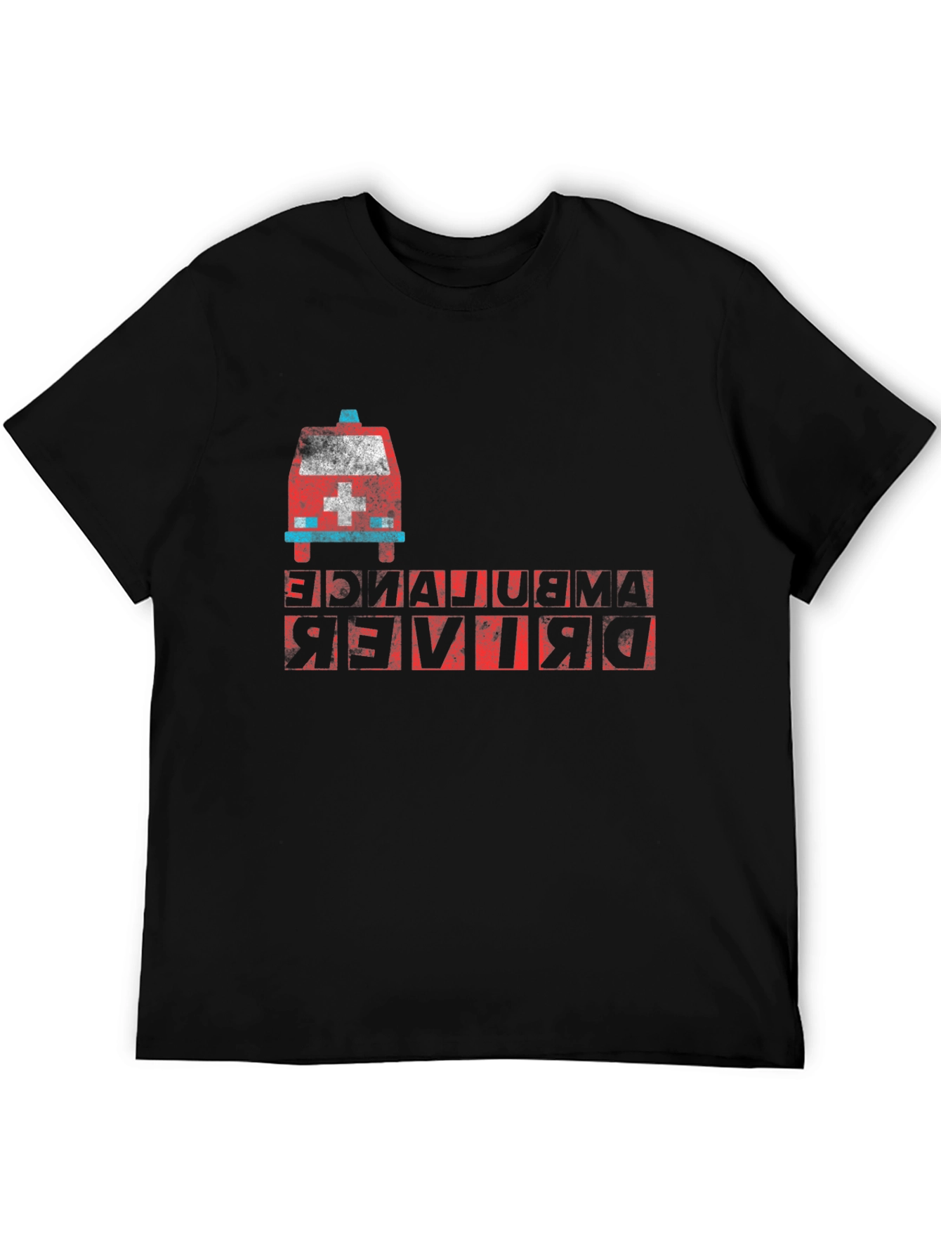 Ambulance Driver T-Shirt - Quirky Backwards Design