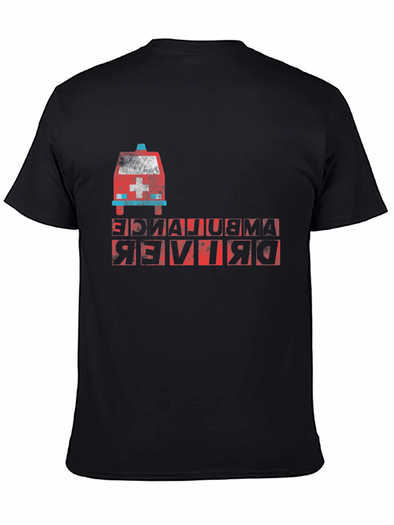 Ambulance Driver T-Shirt - Quirky Backwards Design