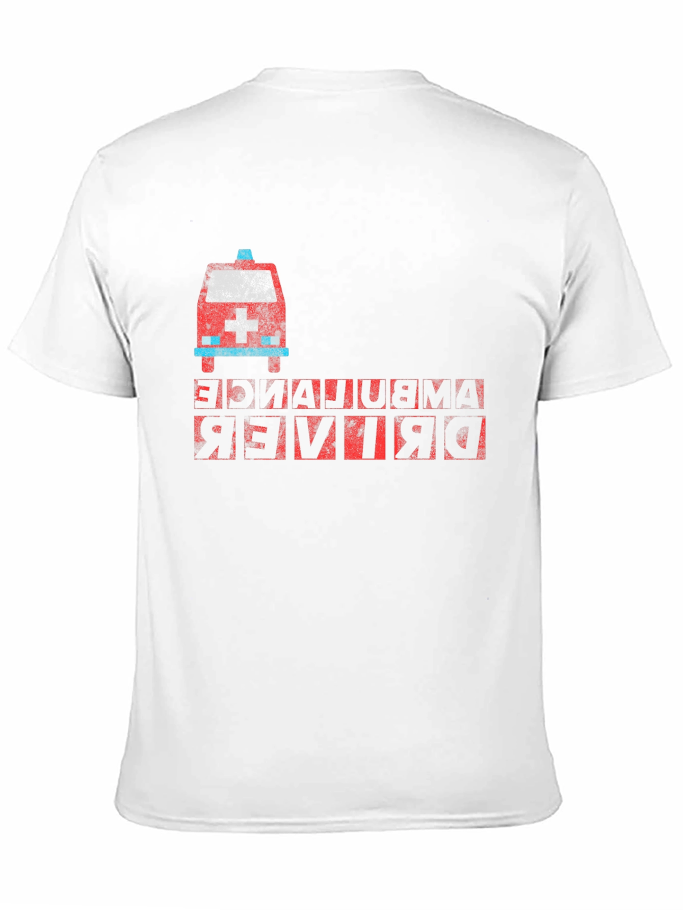 Ambulance Driver T-Shirt - Quirky Backwards Design