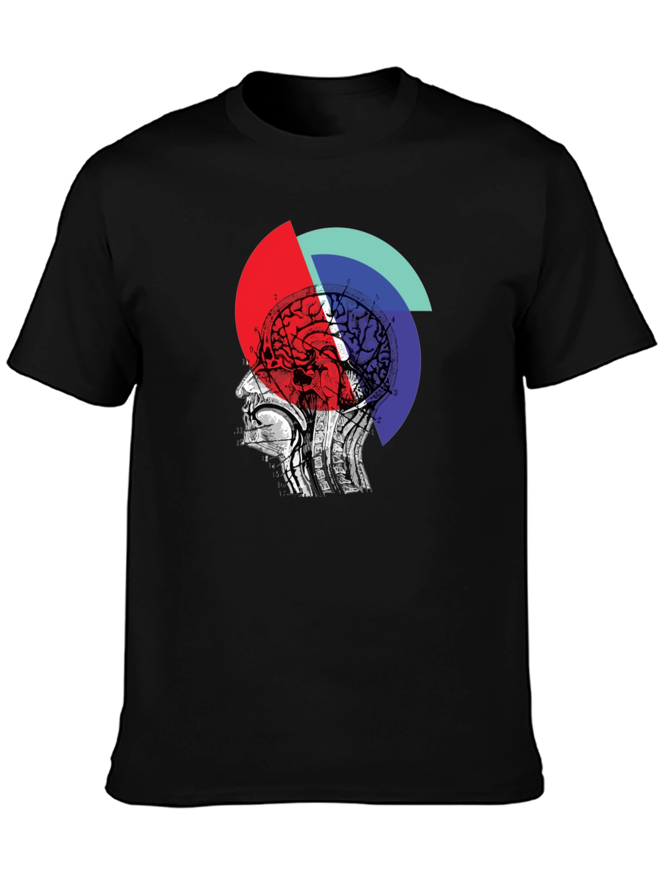 Abstract Brain Graphic Tee - Unique Design