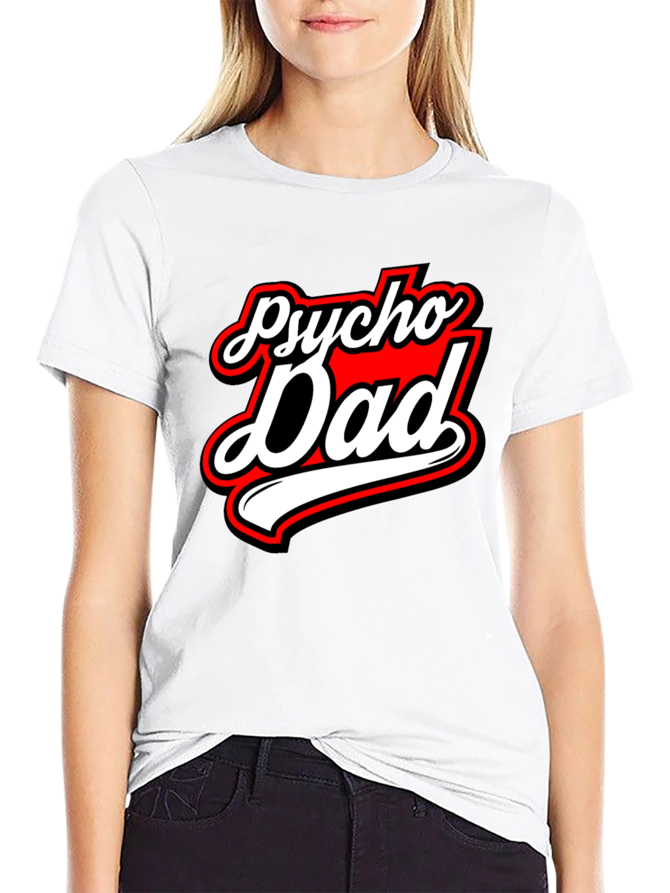 Psycho Dad Graphic Tee - Black Crew Neck