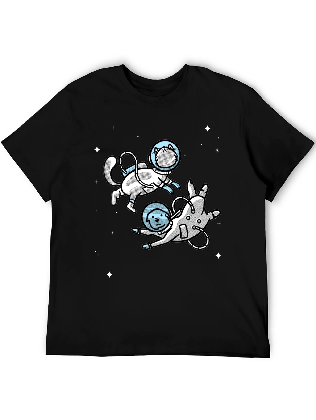 Space Cat & Dog T-Shirt