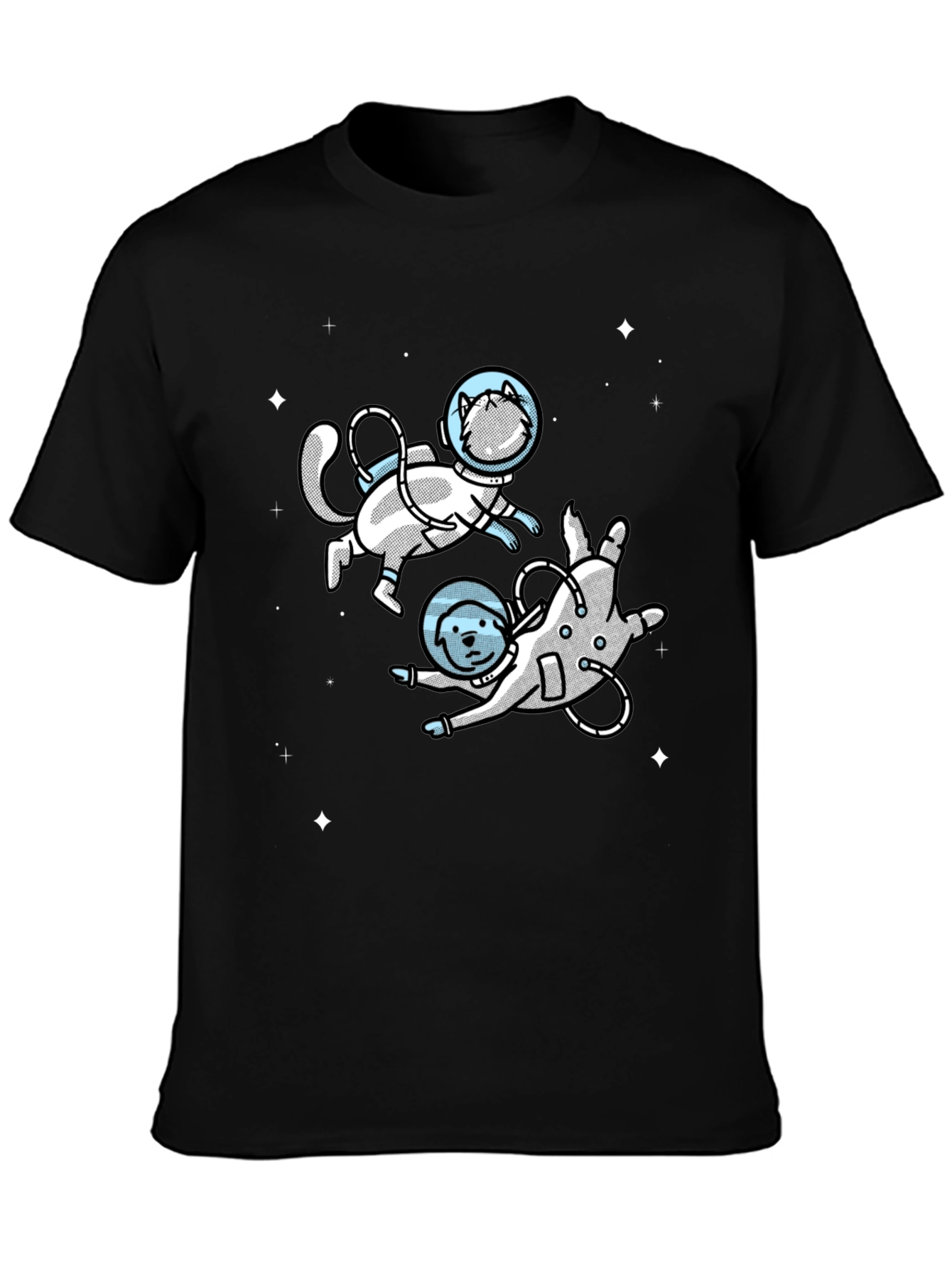 Space Cat & Dog T-Shirt