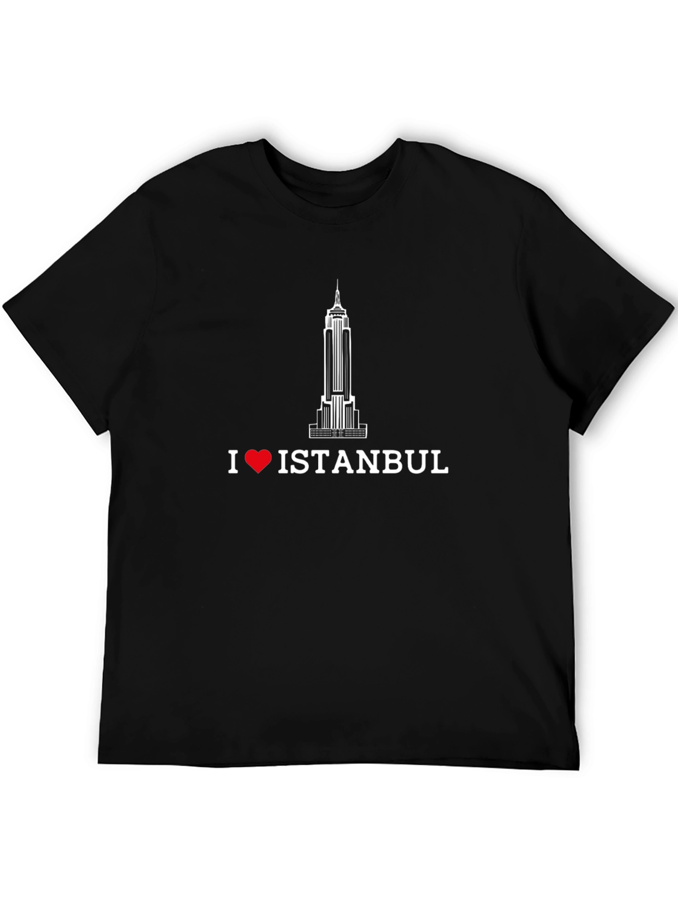 I Love Istanbul Black Graphic Tee