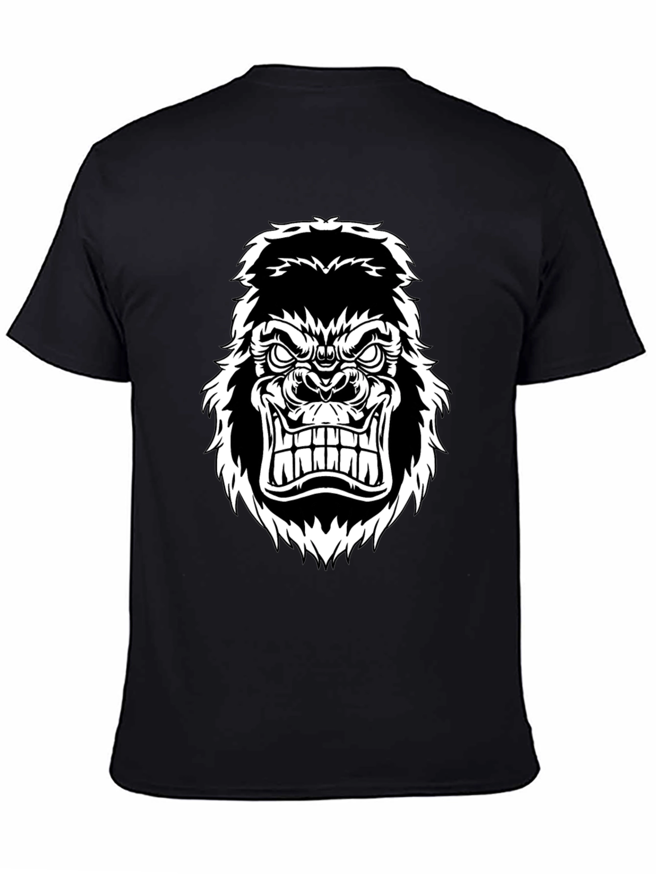 Mens Gorilla Graphic Tee - Black