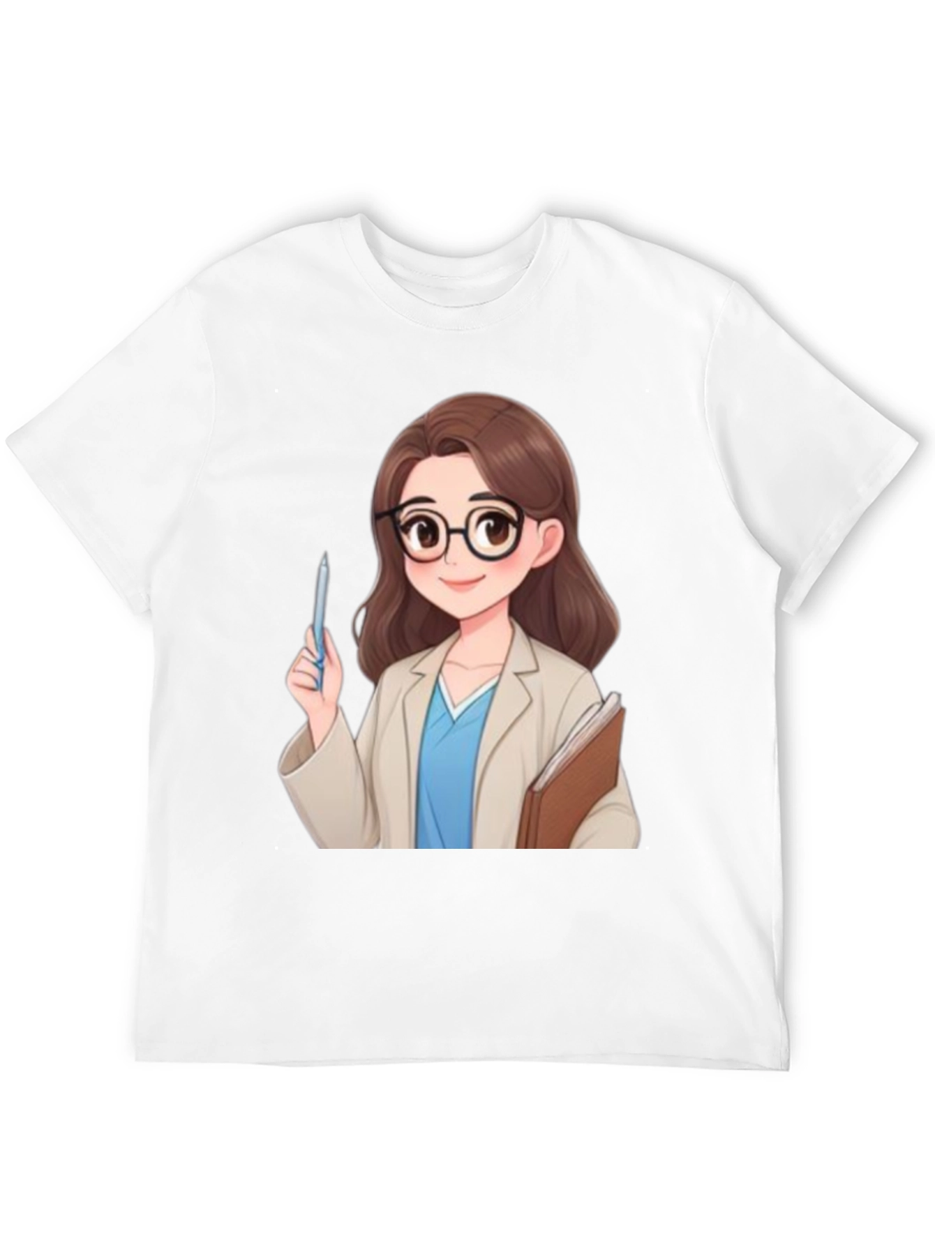 Cartoon Doctor Graphic Tee - Black