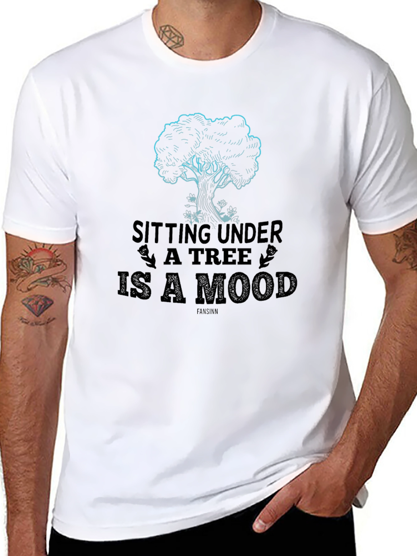 Sitting Under a Tree T-Shirt - Relaxed Mood