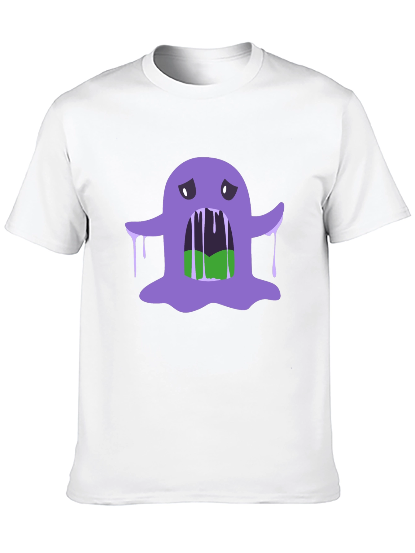 Spooky Purple Slime Monster Graphic Tee
