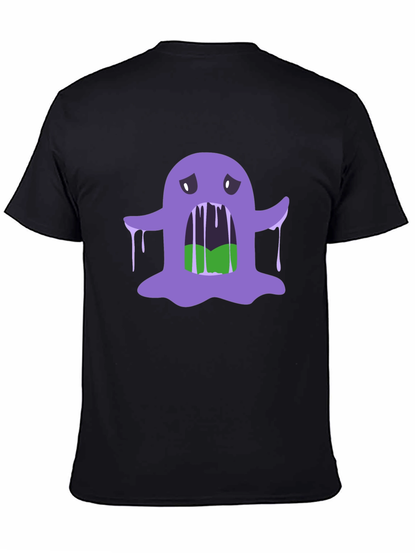 Spooky Purple Slime Monster Graphic Tee