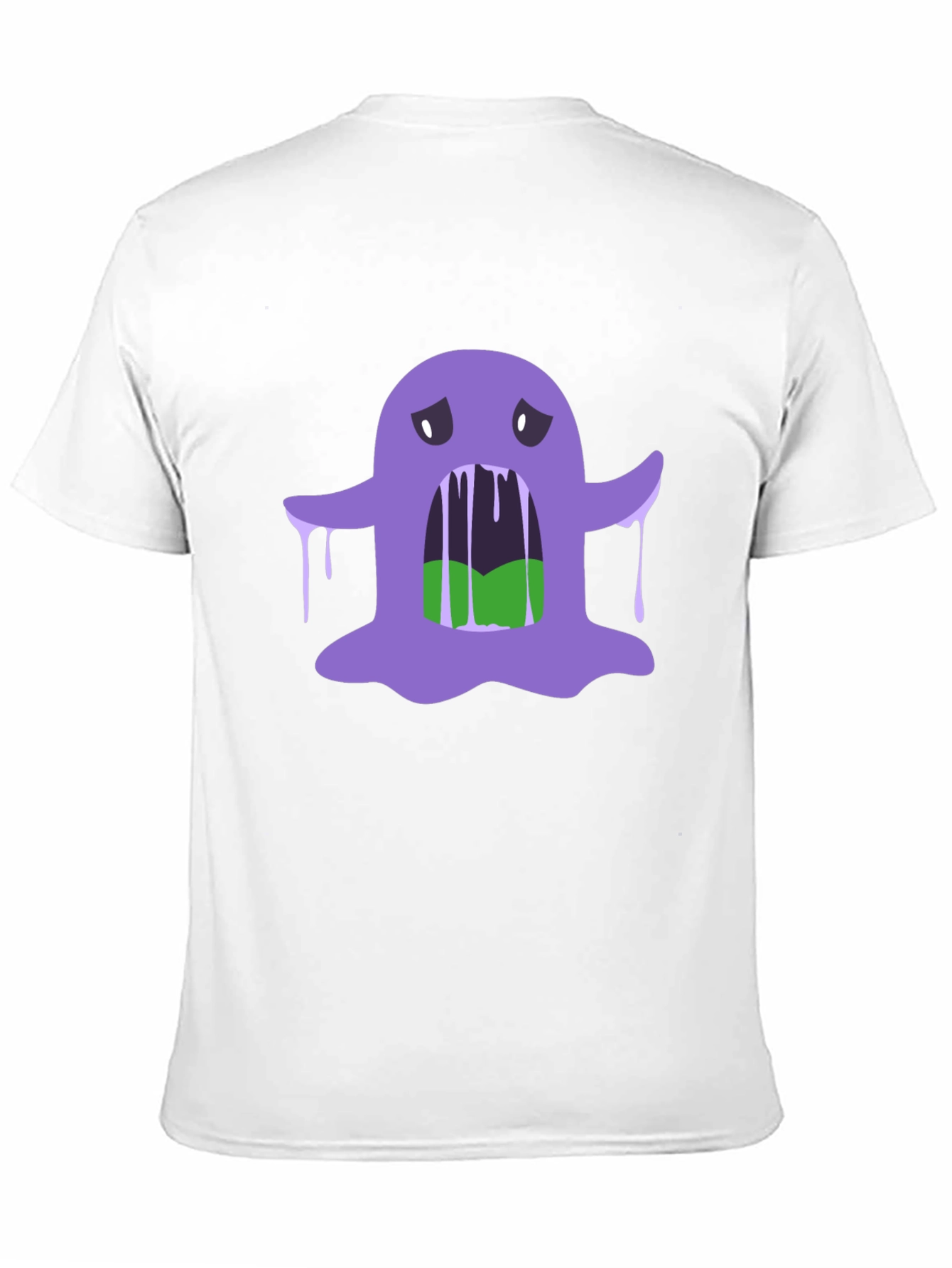 Spooky Purple Slime Monster Graphic Tee