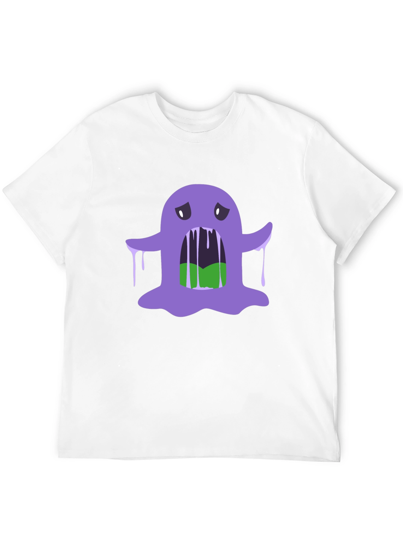 Spooky Purple Slime Monster Graphic Tee