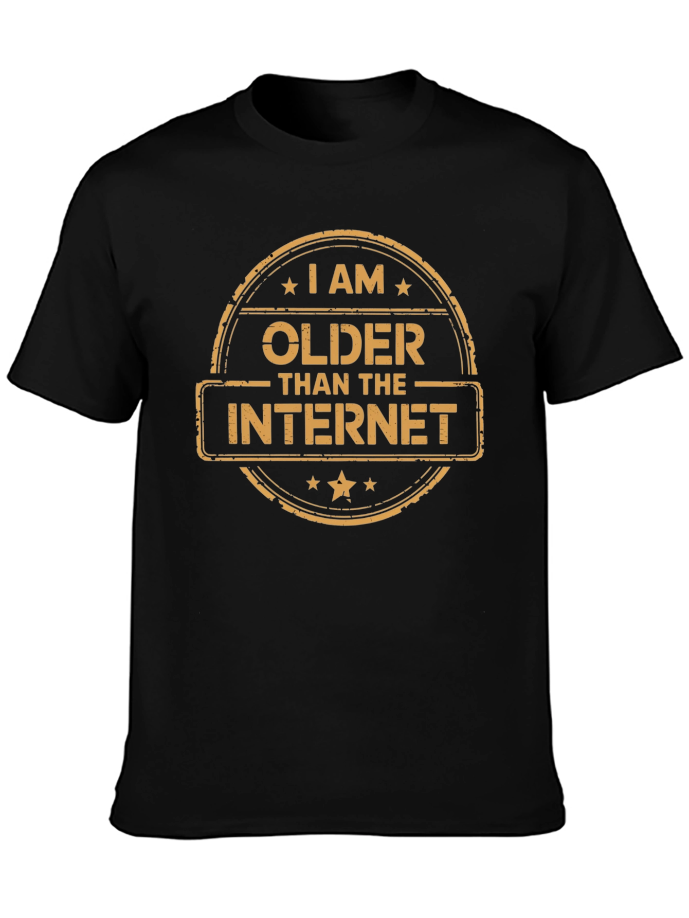 I Am Older Than The Internet Black T-Shirt