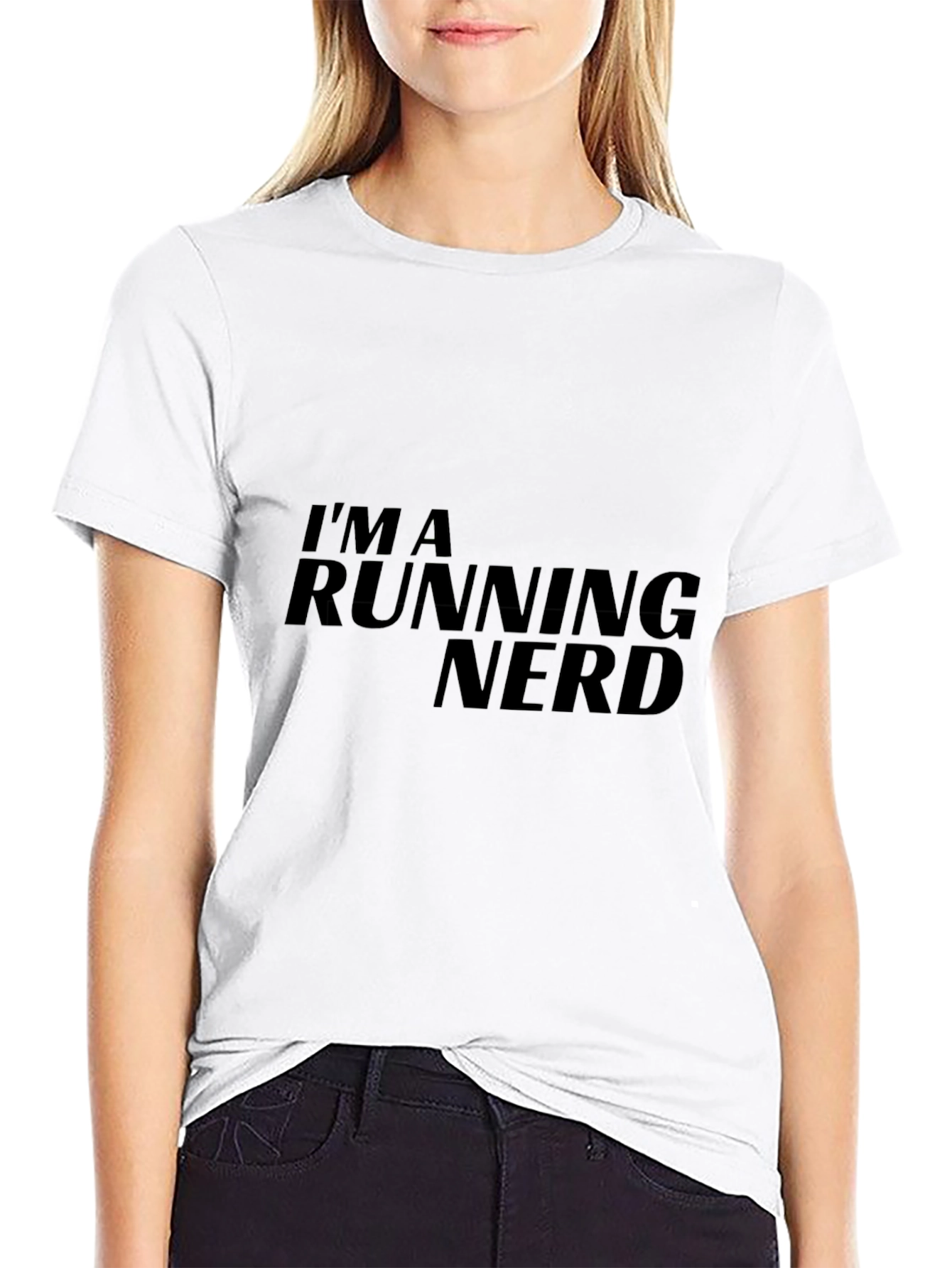 Im a Running Nerd Black T-Shirt