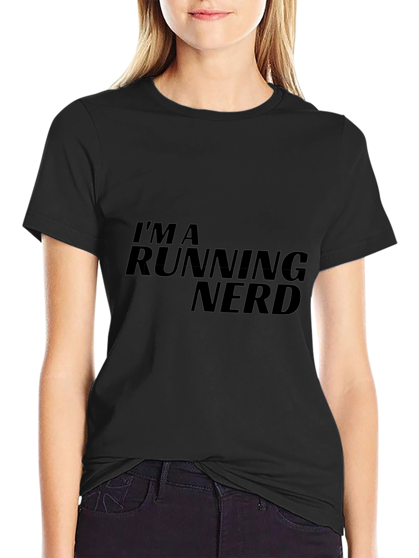 Im a Running Nerd Black T-Shirt