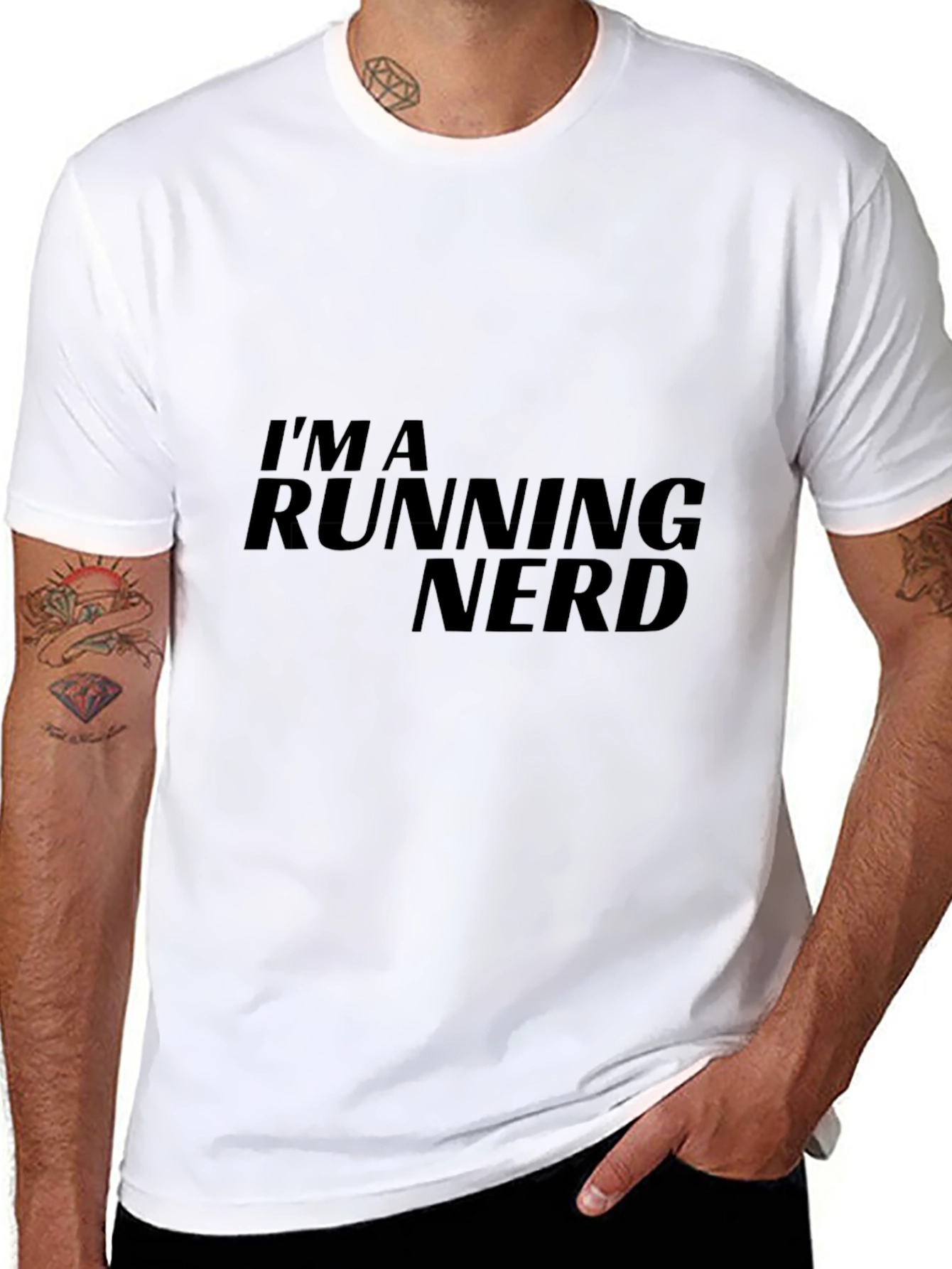 Im a Running Nerd Black T-Shirt