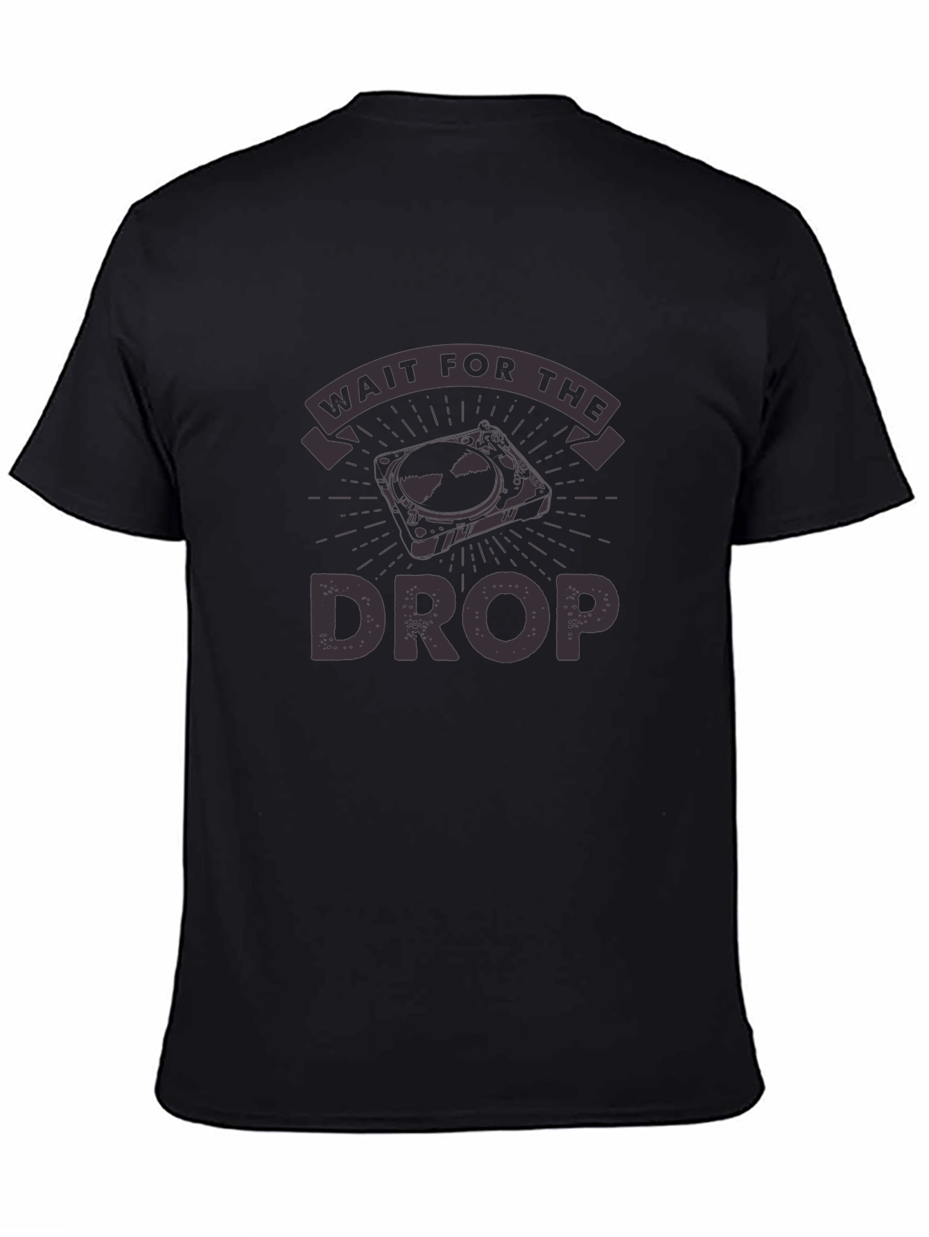 Wait For The Drop DJ Black T-Shirt