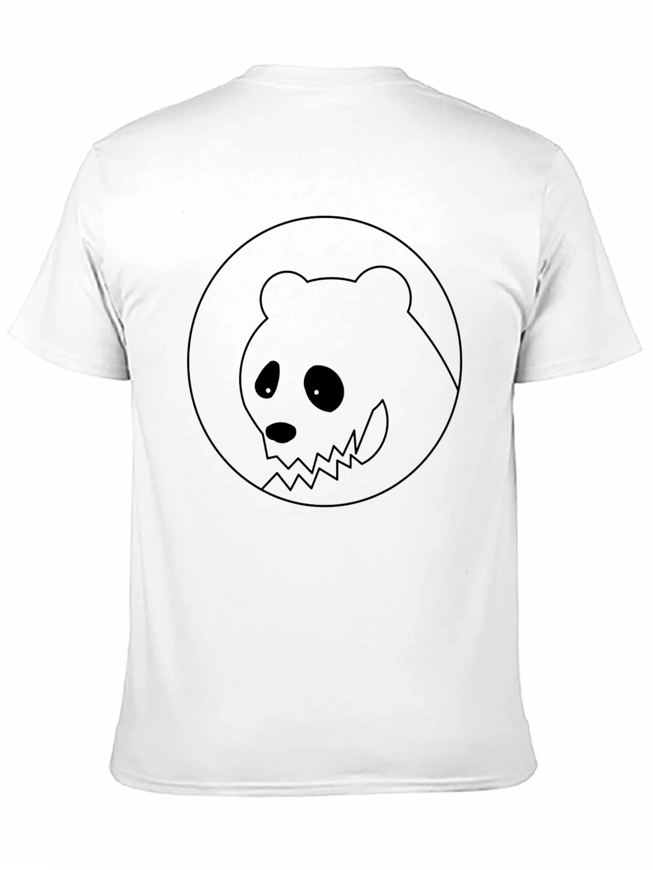 Black Panda Graphic Tee - Mens Crew Neck