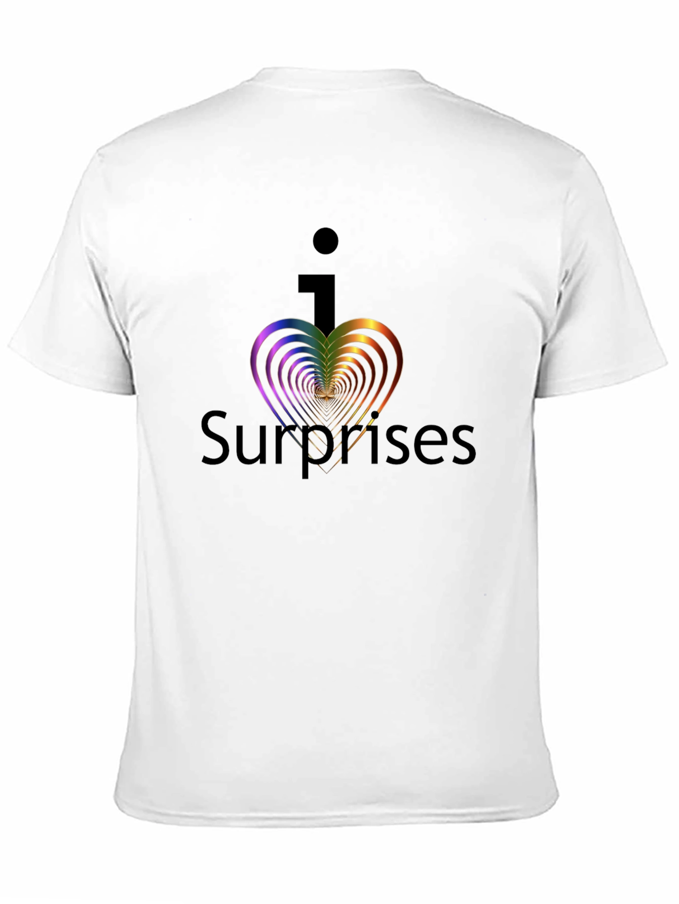I Heart Surprises Graphic Tee - Black Unisex T-Shirt