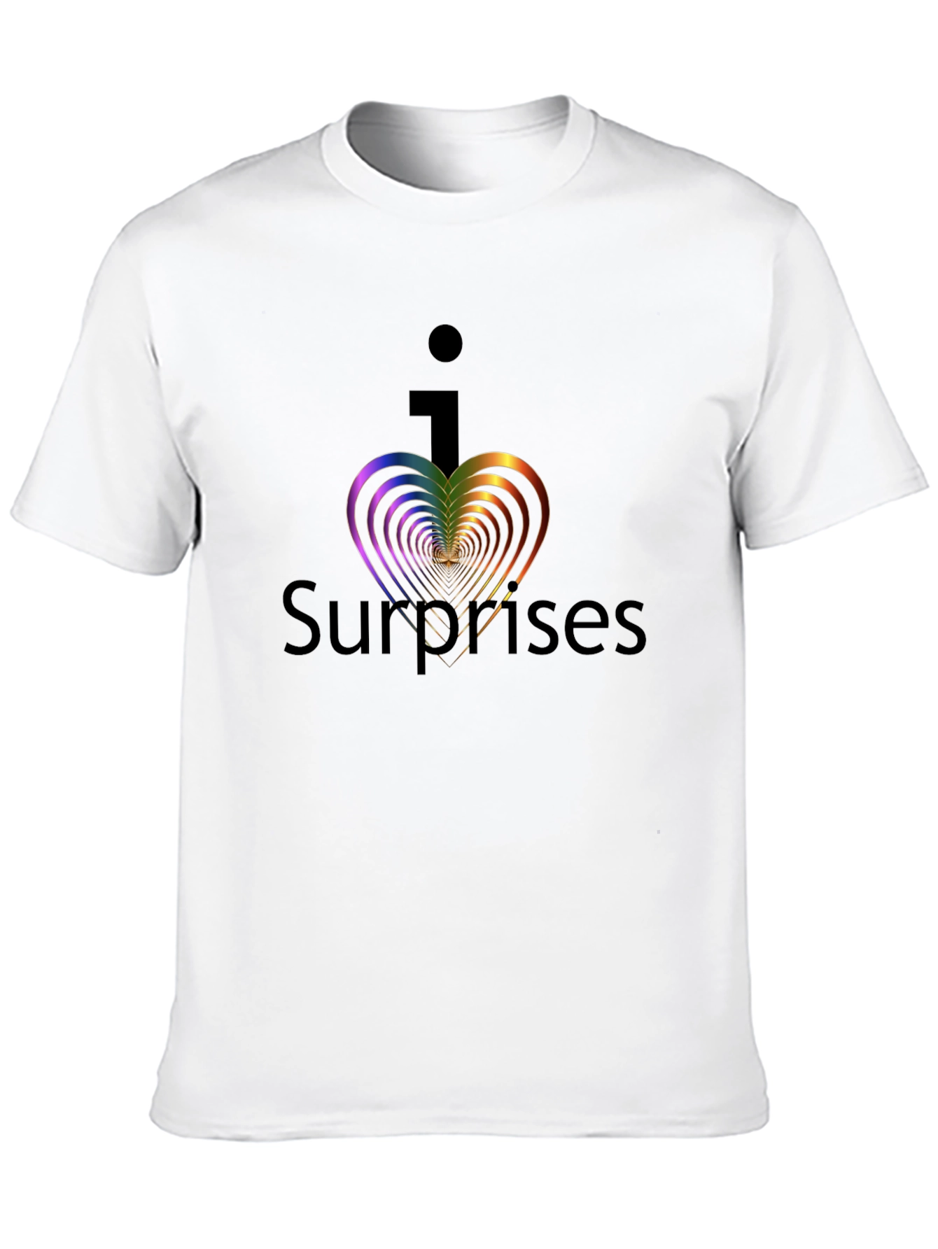 I Heart Surprises Graphic Tee - Black Unisex T-Shirt