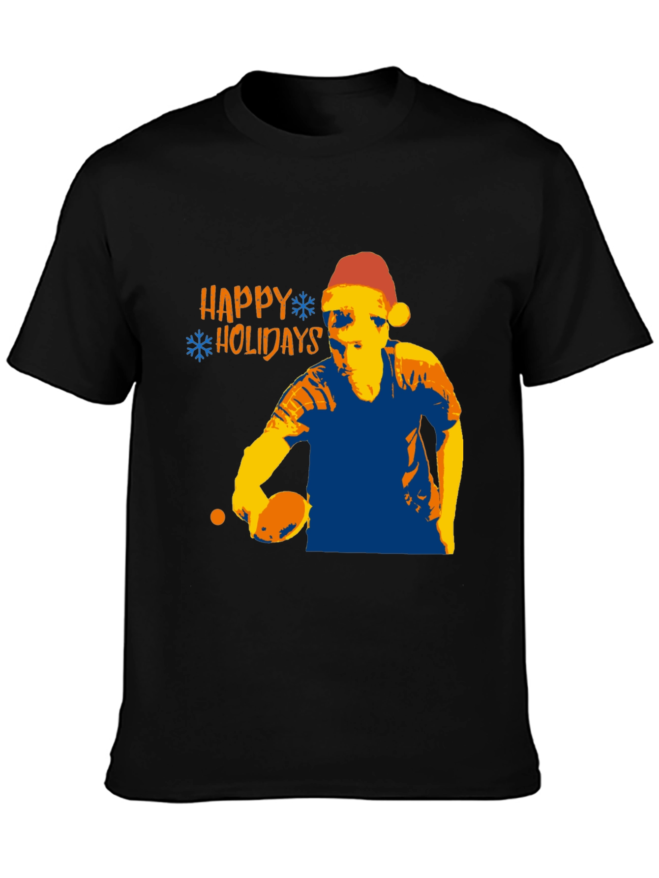 Happy Holidays Table Tennis Player Christmas T-Shirt