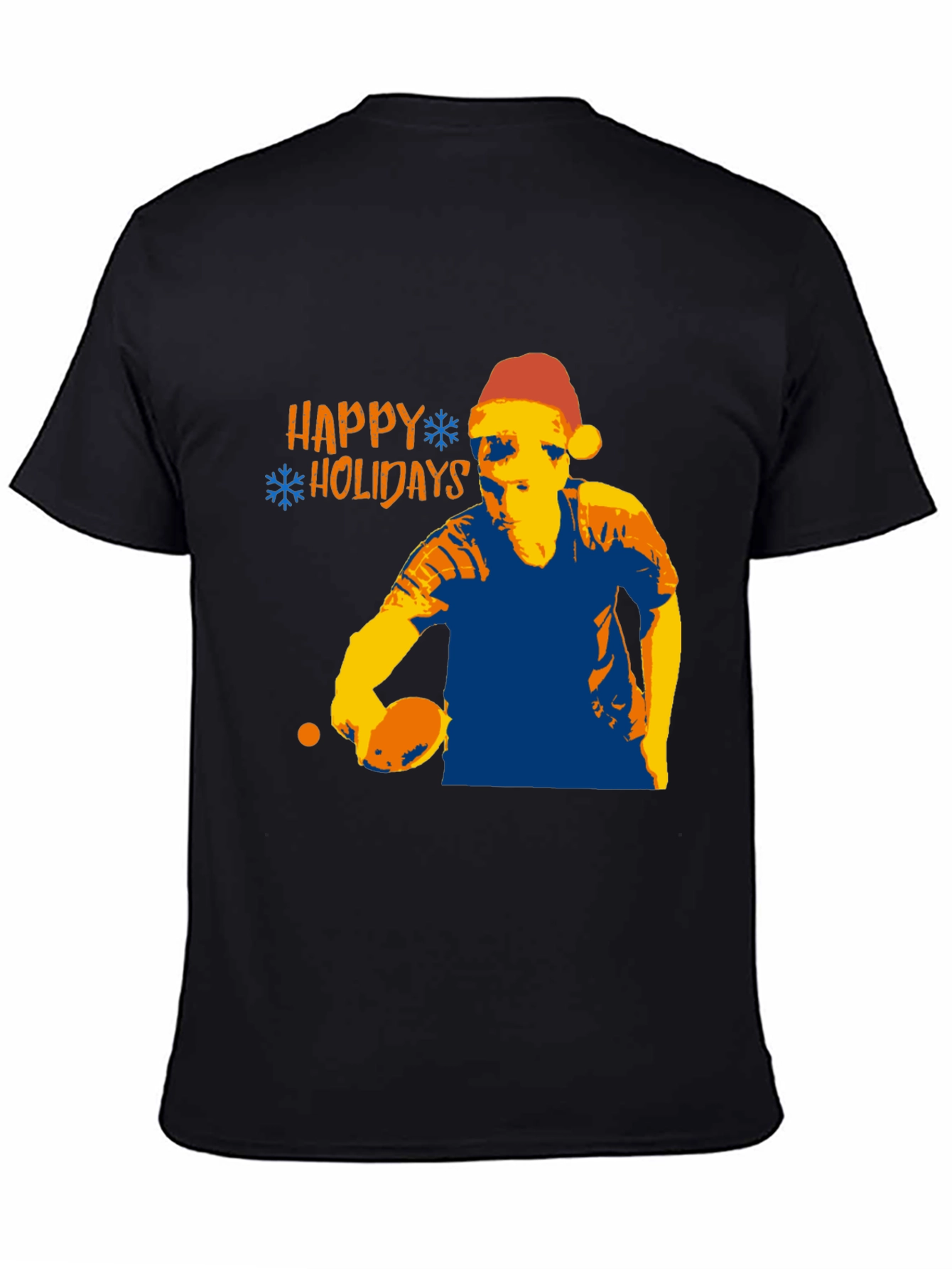 Happy Holidays Table Tennis Player Christmas T-Shirt