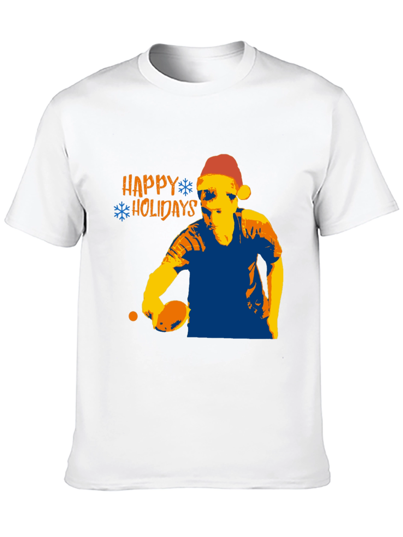 Happy Holidays Table Tennis Player Christmas T-Shirt