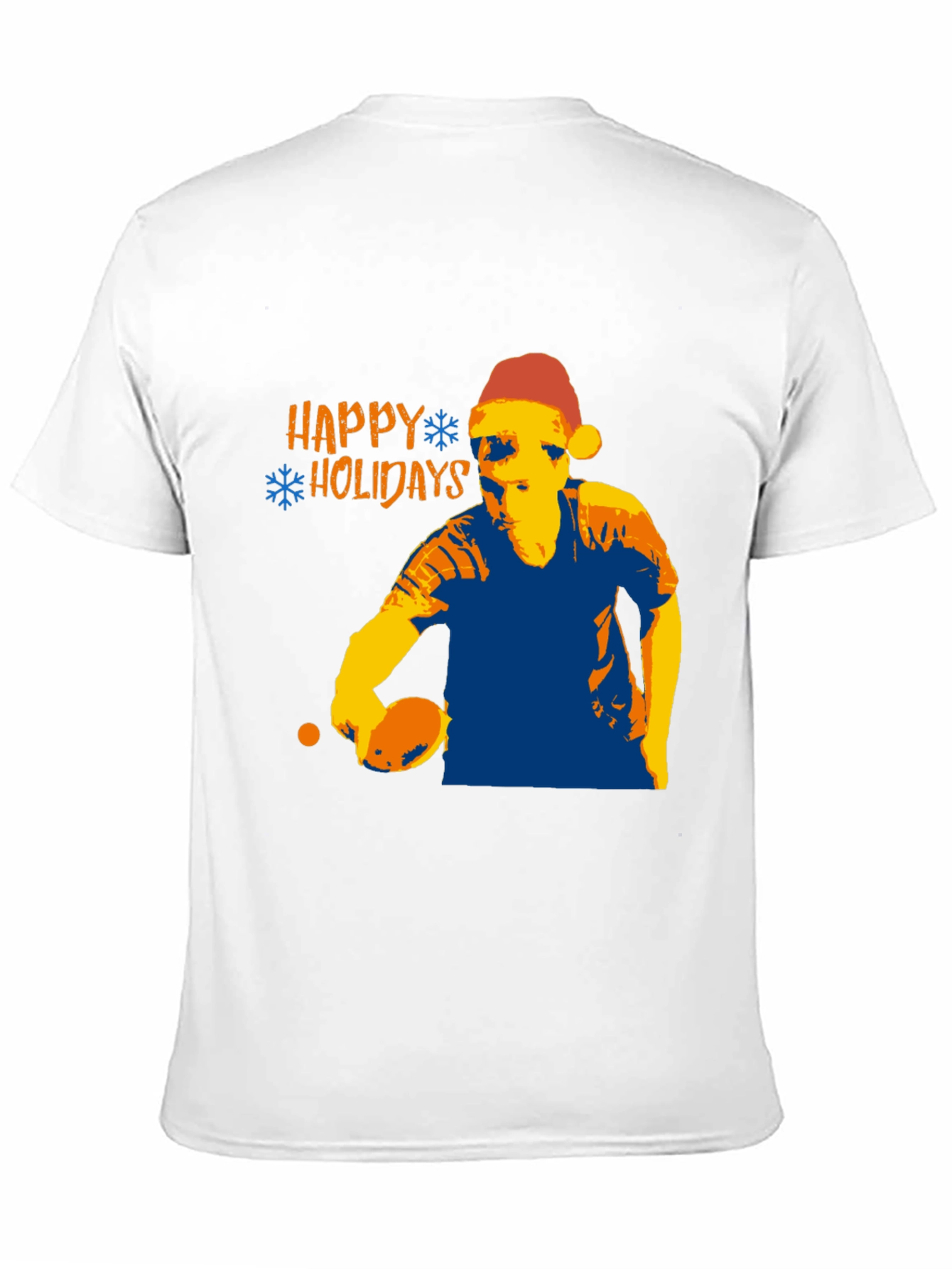 Happy Holidays Table Tennis Player Christmas T-Shirt