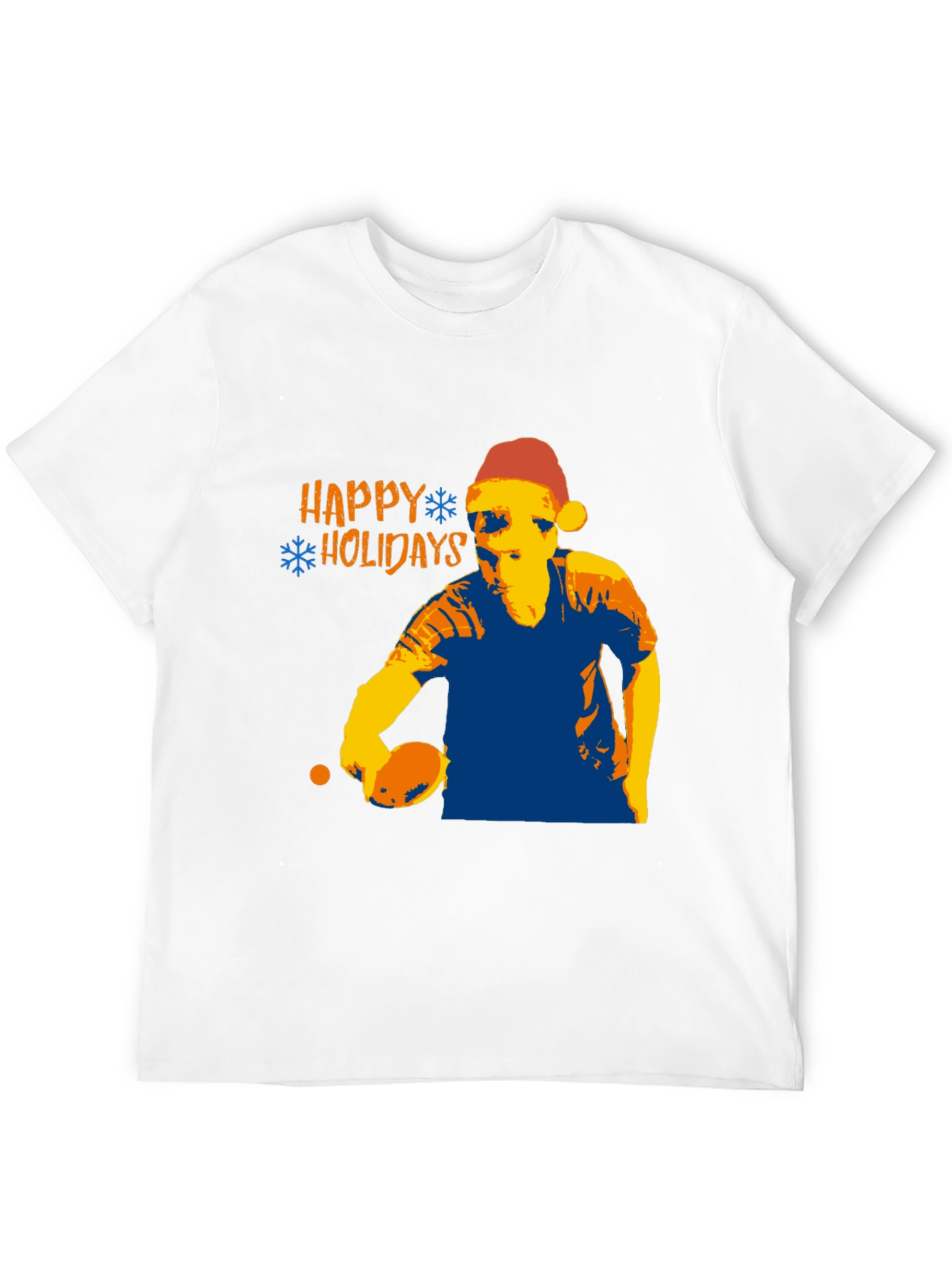 Happy Holidays Table Tennis Player Christmas T-Shirt
