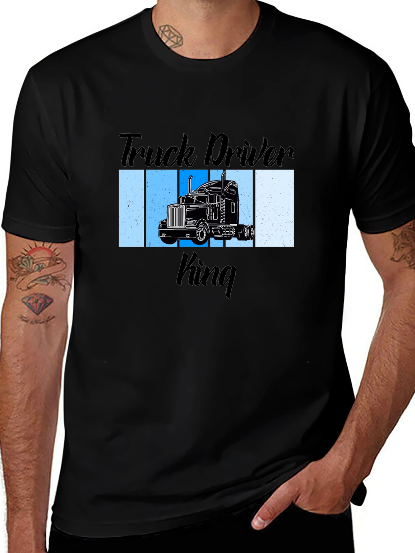 Truck Driver King Graphic T-Shirt