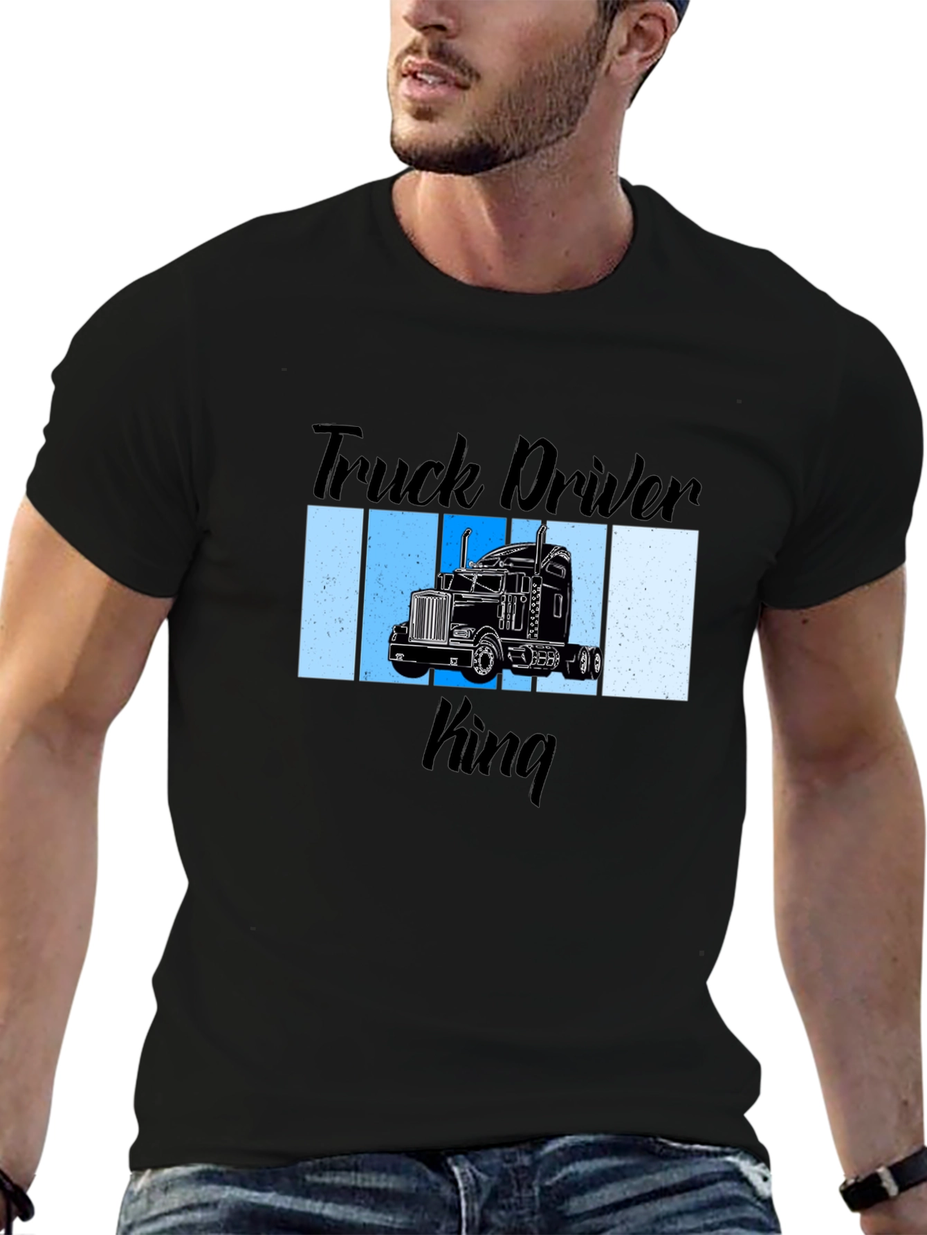 Truck Driver King Graphic T-Shirt